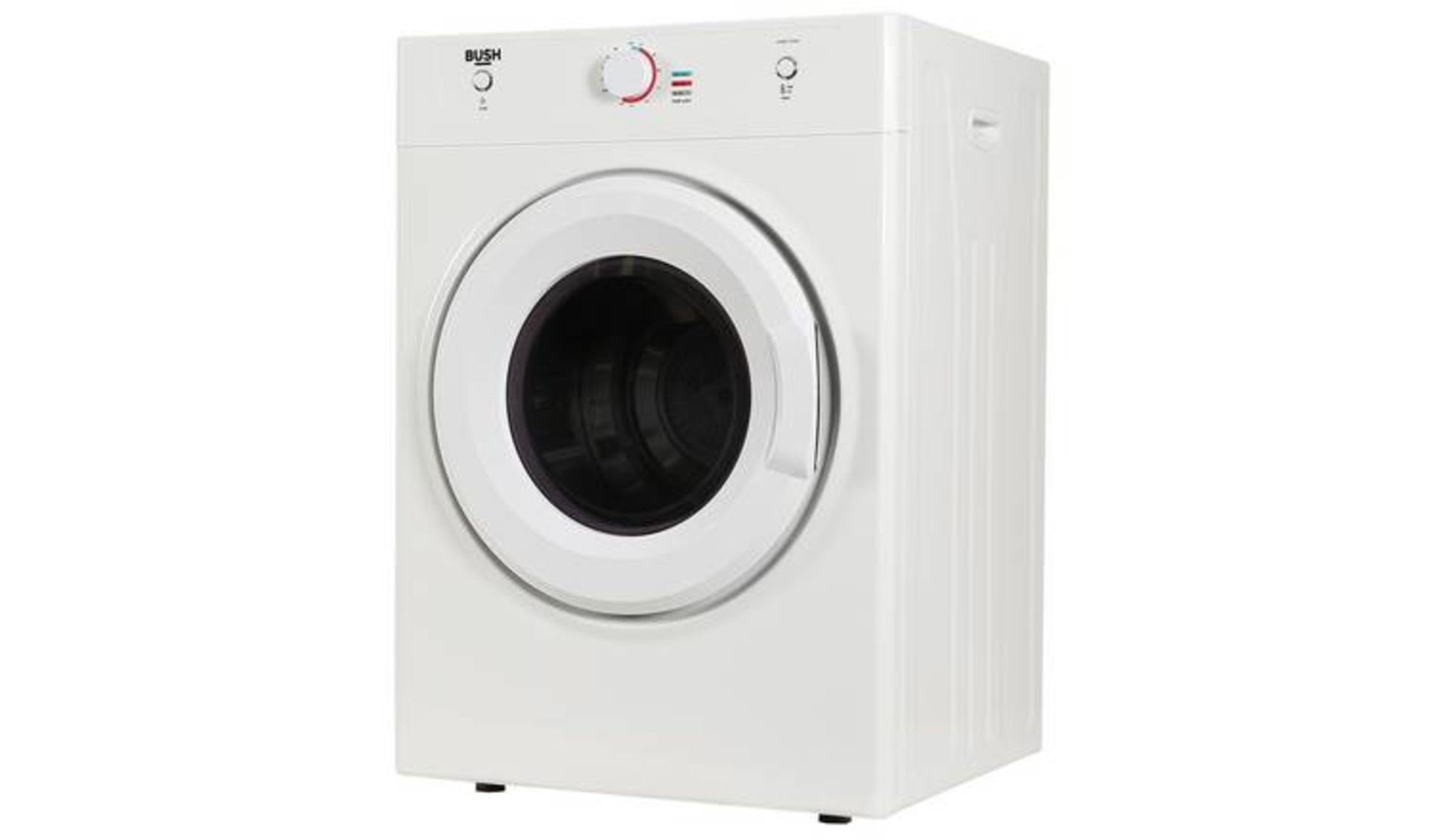 + VAT Grade A/B Bush DHB7VTDW 7Kg Vented Tumble Dryer - Capacity For Up To 35 T Shirts Making It