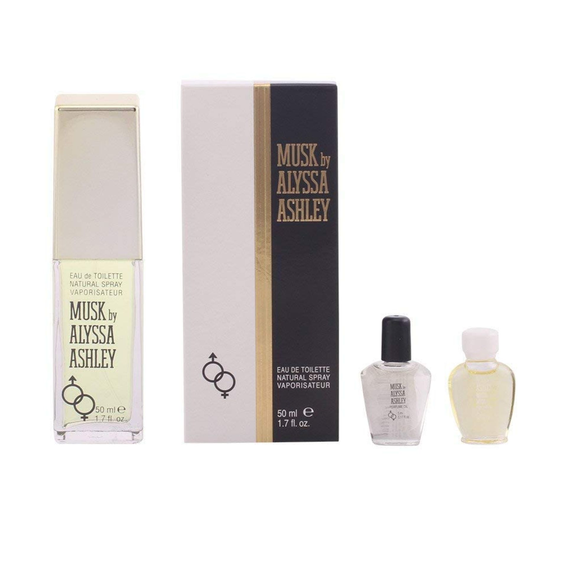 + VAT Brand New Alysa Ashley 50ml EDT Spray + 2x5ml Musk Oil