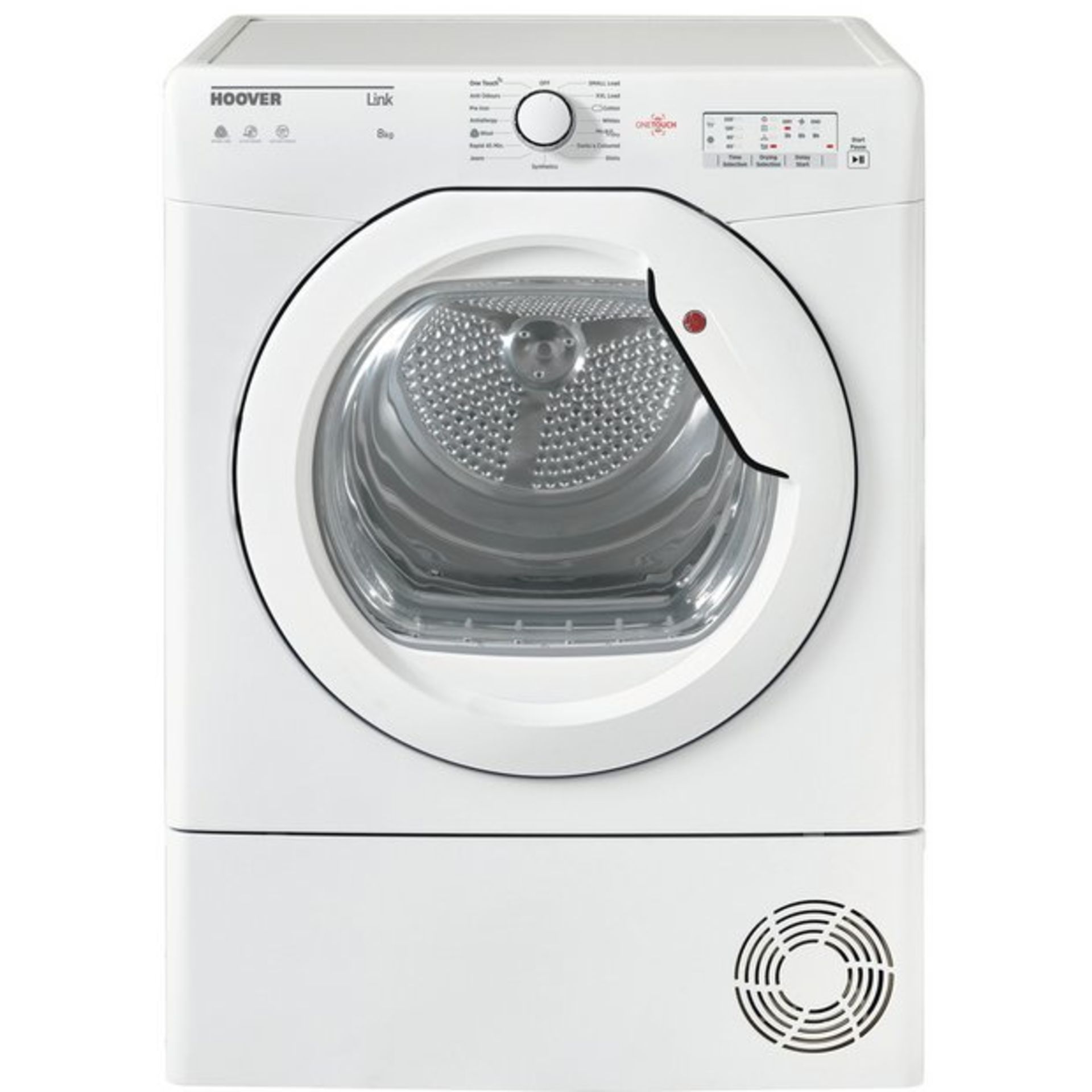 + VAT Grade A/B Hoover HLC8LG 8Kg Condenser Tumble Dryer - 15 Programmes - Sensor Dry Technology -