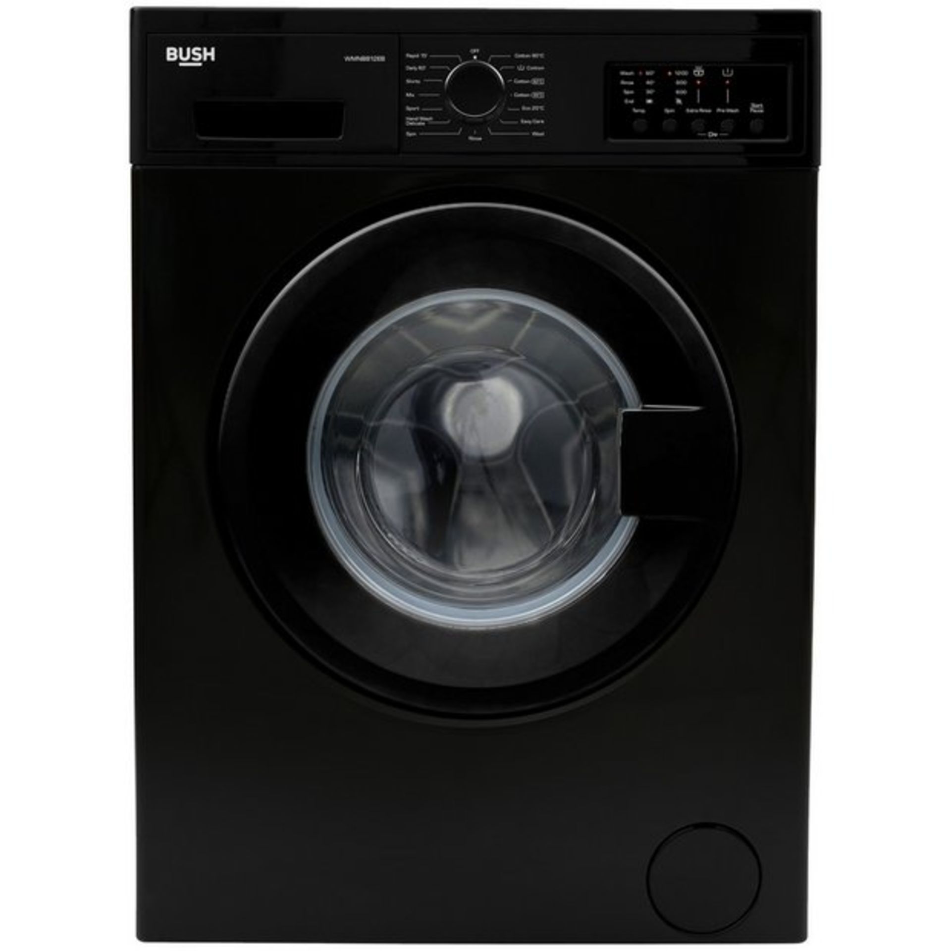 + VAT Grade A/B Bush WMNB812EB 8Kg 1200 Spin Washing Machine - A++ Energy Rating - 15 Minute Quick