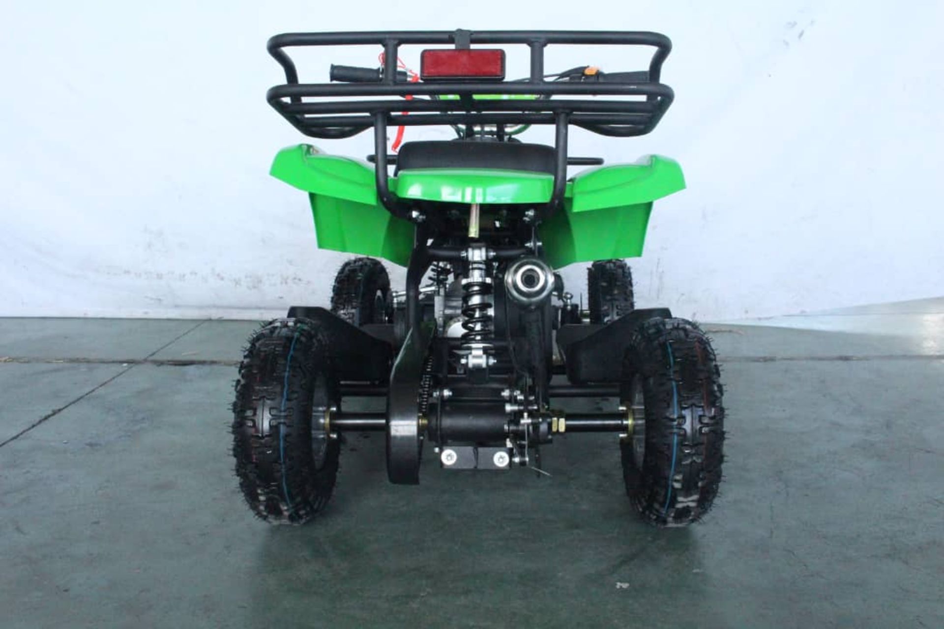 + VAT Brand New 49cc Hawk Mini Quad Bike - Colours May Vary - Full Front And Rear Suspension - Disk - Image 7 of 9