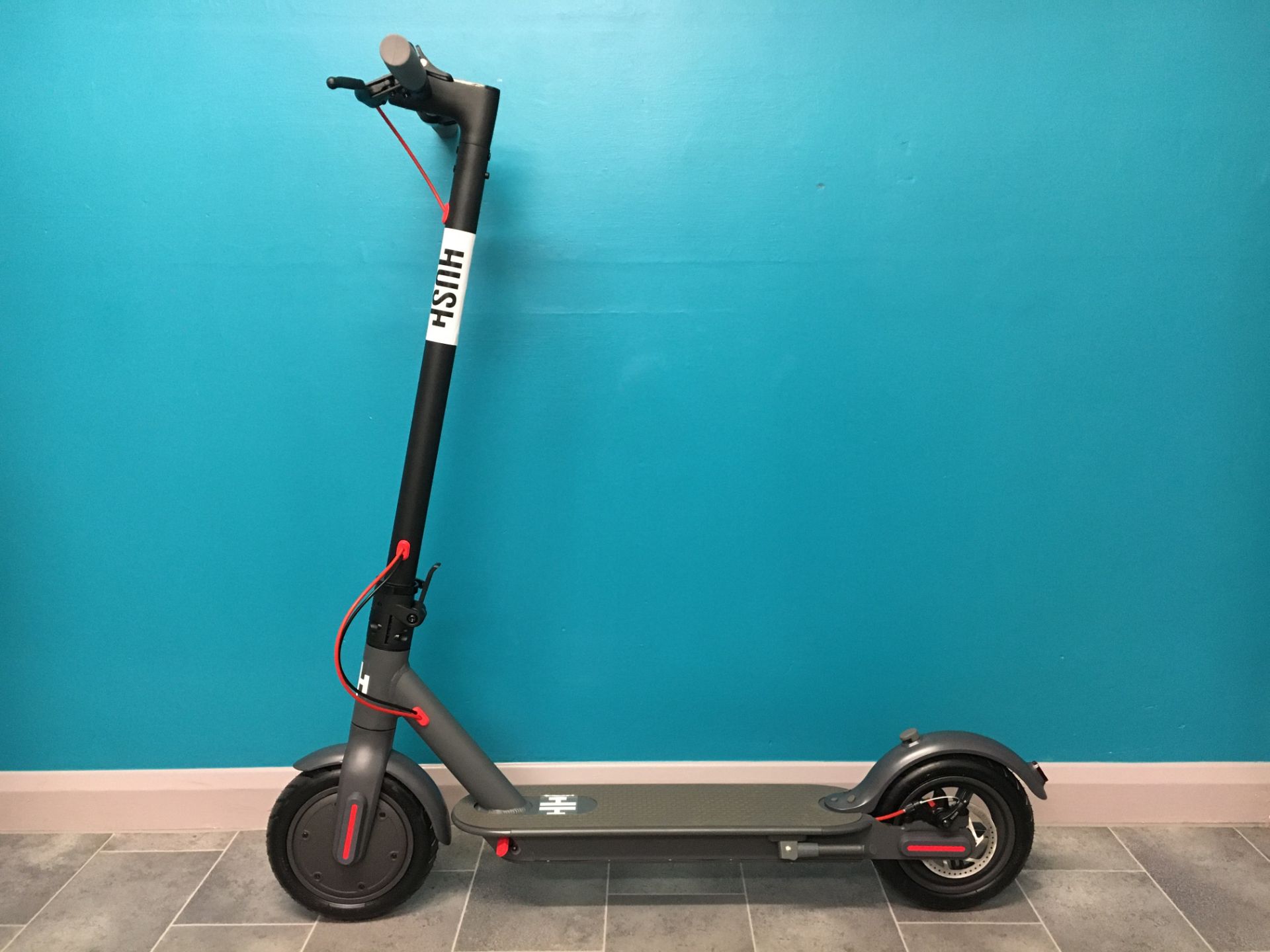 + VAT Brand New Hush Foldable Electric Scooter - THree Speeds - Max Speed 25km/h - ABS Disc