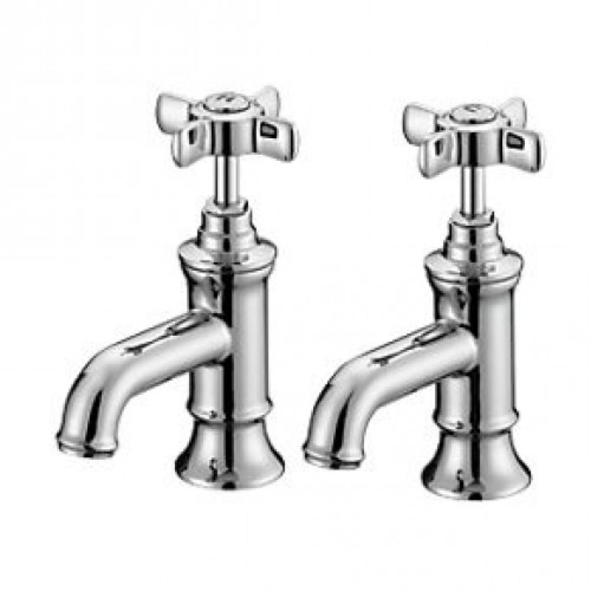 + VAT Grade A Fosse & Stratton Greenwich Chrome Finish Bath Taps RRP 79.99