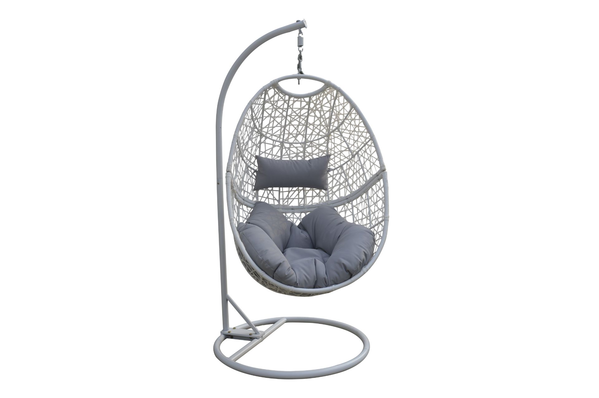 + VAT Brand New Chelsea Garden Company Steel Frame Hanging Swing Chair - 8cm Cushion - RRP £299.