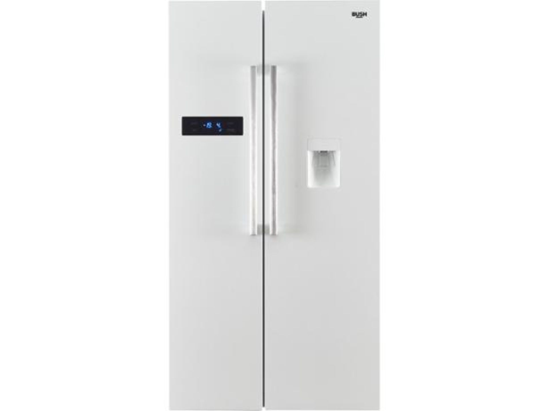 + VAT Grade C Bush MSBSNFWTDW American Style Fridge Freezer - A+ Energy Rating - Fridge Capacity