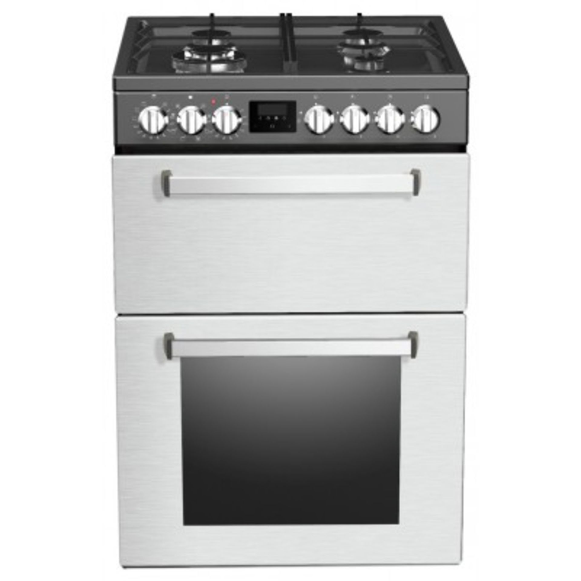 + VAT Grade A/B New World NWMC60DFSS Duel Fuel Cooker - Main Oven 73 Litre capacity - Second Cavity