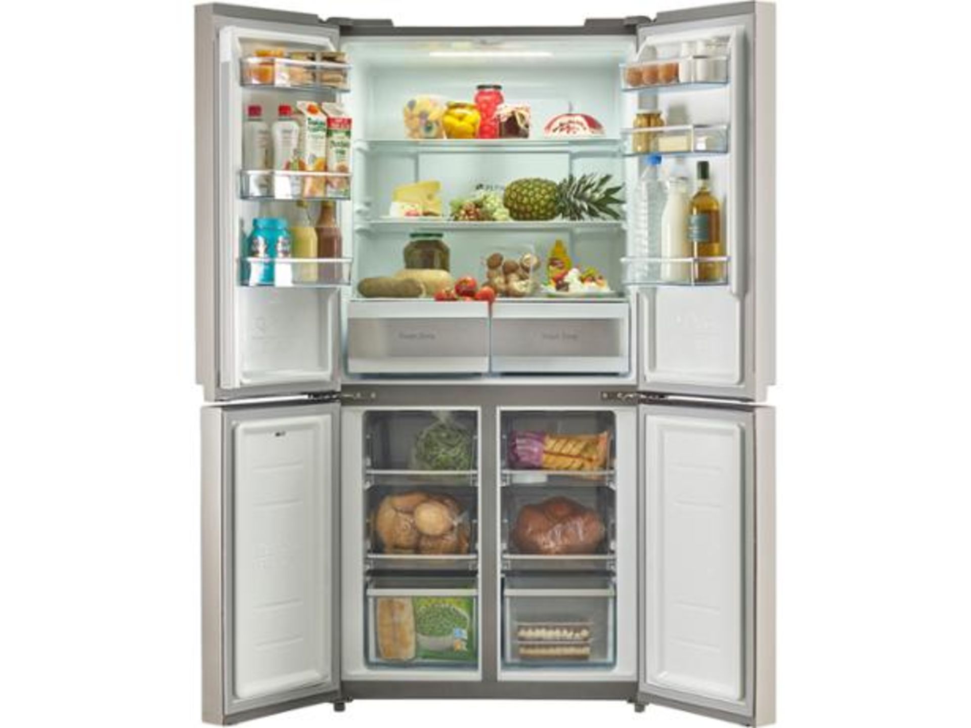 + VAT Grade A/B Bush MMD4S American Style Fridge Freezer - 327 Litre Fridge Capacity - 142 Litre - Image 2 of 2