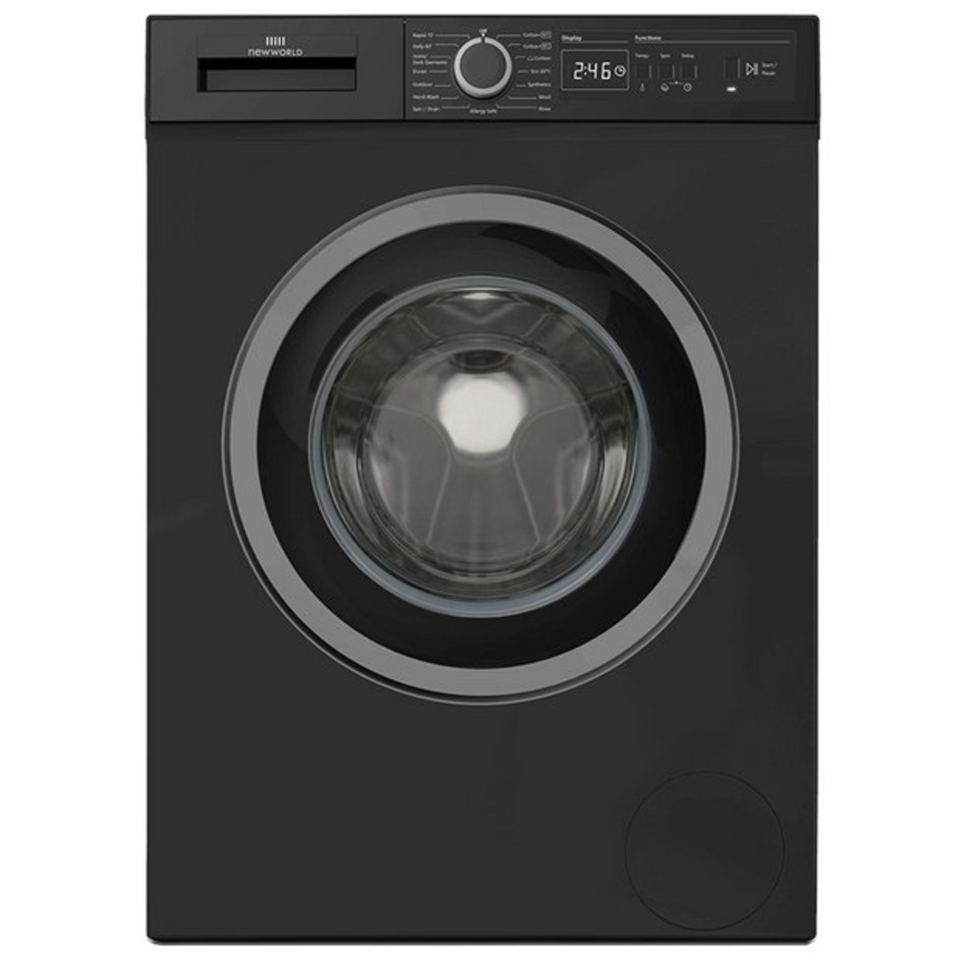 + VAT Grade A/B New World NWDHT814B 8KG 1400 Spin Washing Machine - 15 Minute Quick Wash - 15