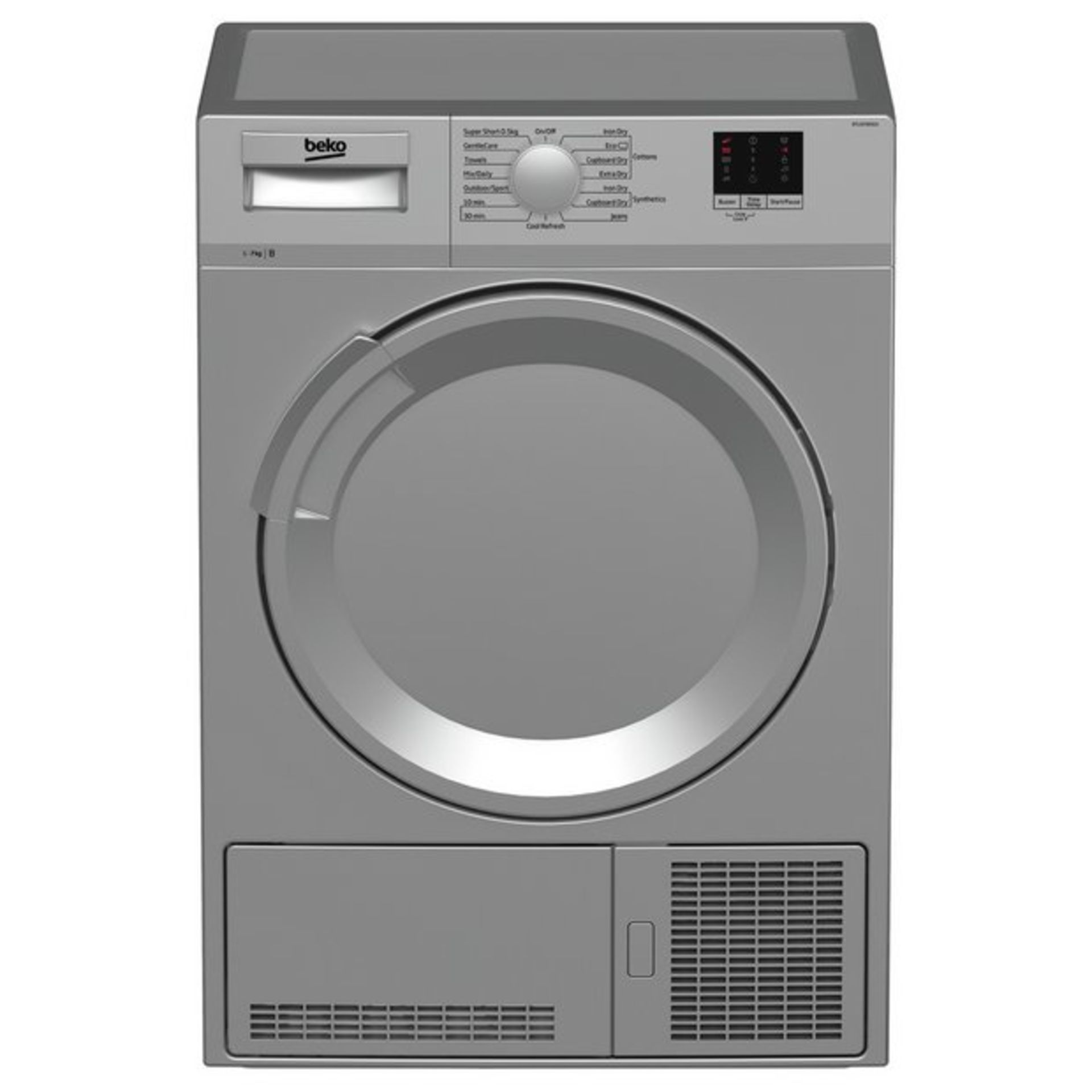 + VAT Grade A/B Beko DTLCE70051S 7Kg Condenser Tumble Dryer - 15 Programmes - Sensor Dry Technology