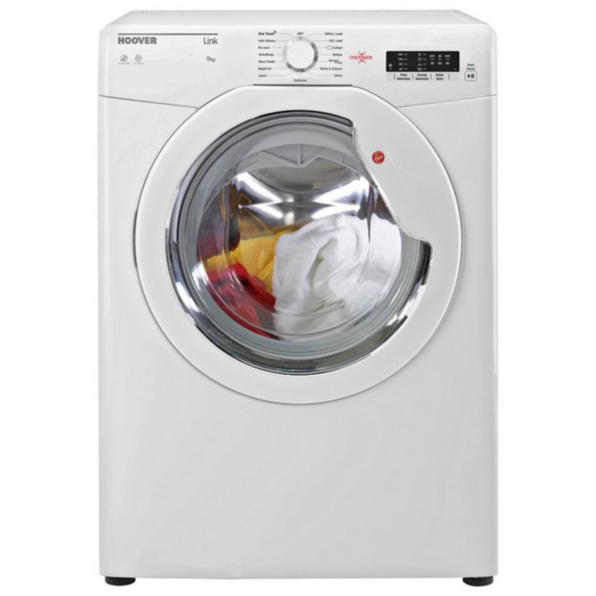 + VAT Grade A/B Hoover HLV9LG 9Kg Vented Tumble Dryer - 15 Programmes - 40 Minute Rapid Dry