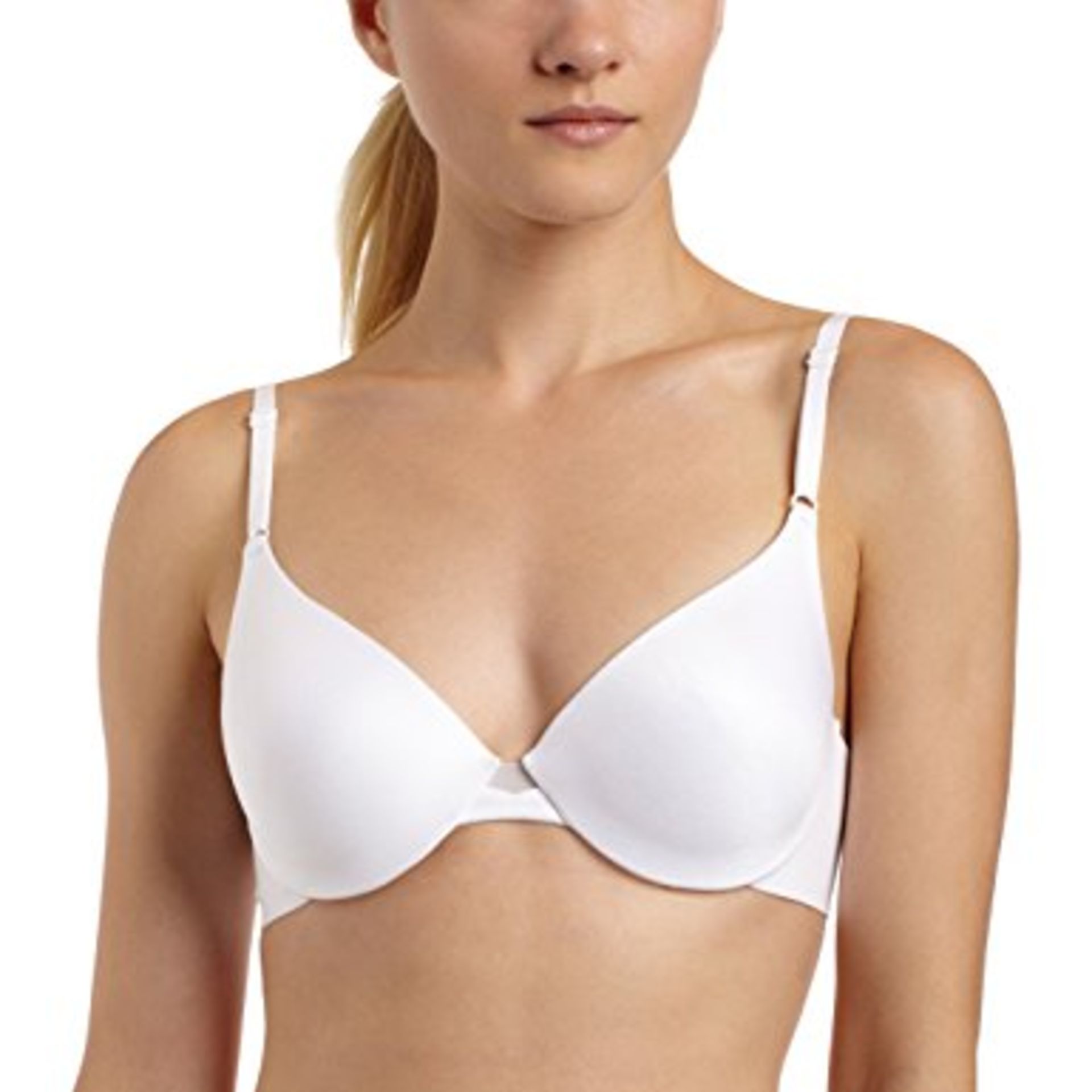 + VAT Brand New White Linea By Maidenform Dream Underwired Plunge Padded Moulded T.Shirt Bra Size