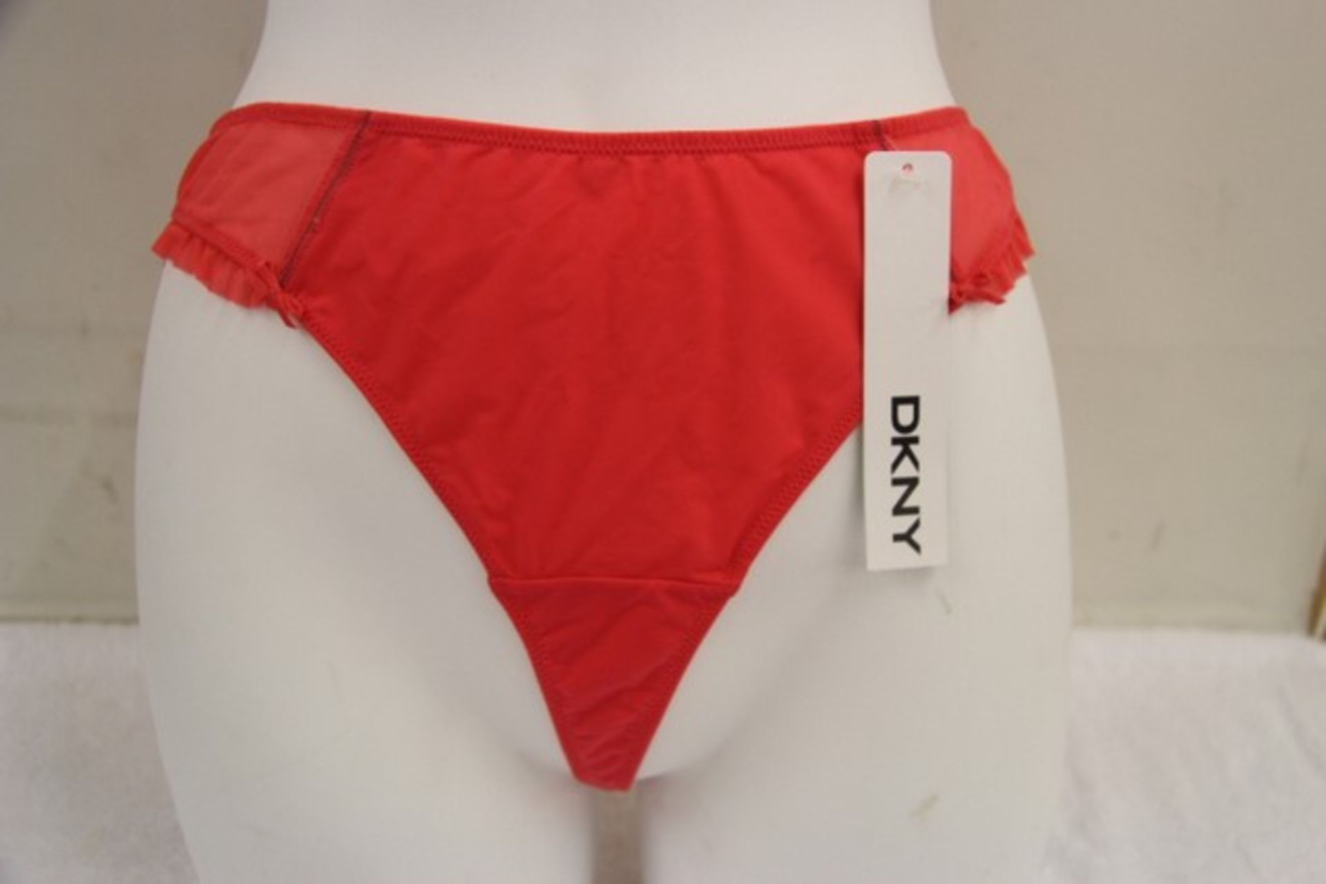 + VAT Brand New Pair Coral DKNY Thongs Size L ISP £10.29 (Her Room)