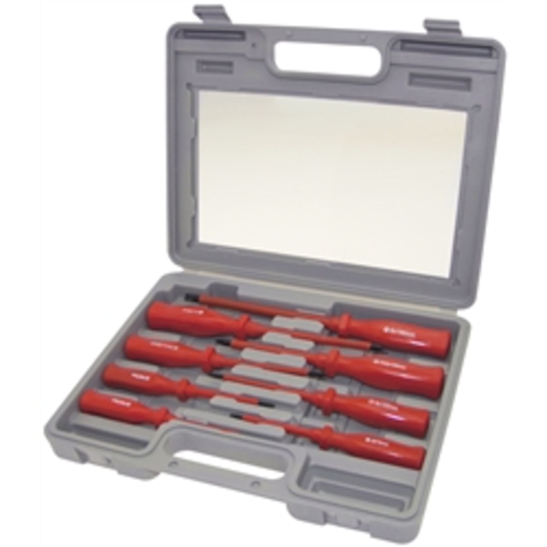 + VAT Brand New Eight Piece Screwdriver Set In Carry case - Image 2 of 2