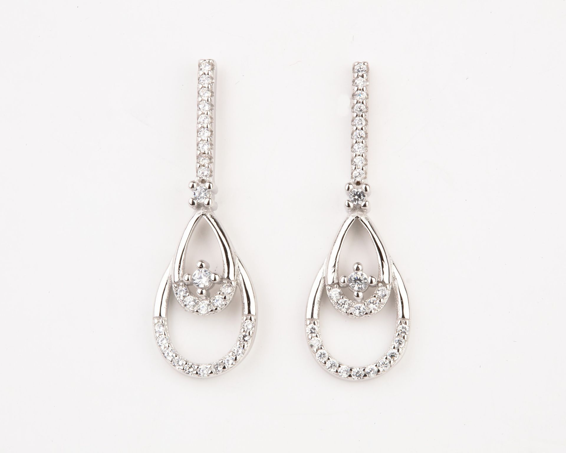 + VAT Brand New Diamond Tear Drop Earrings