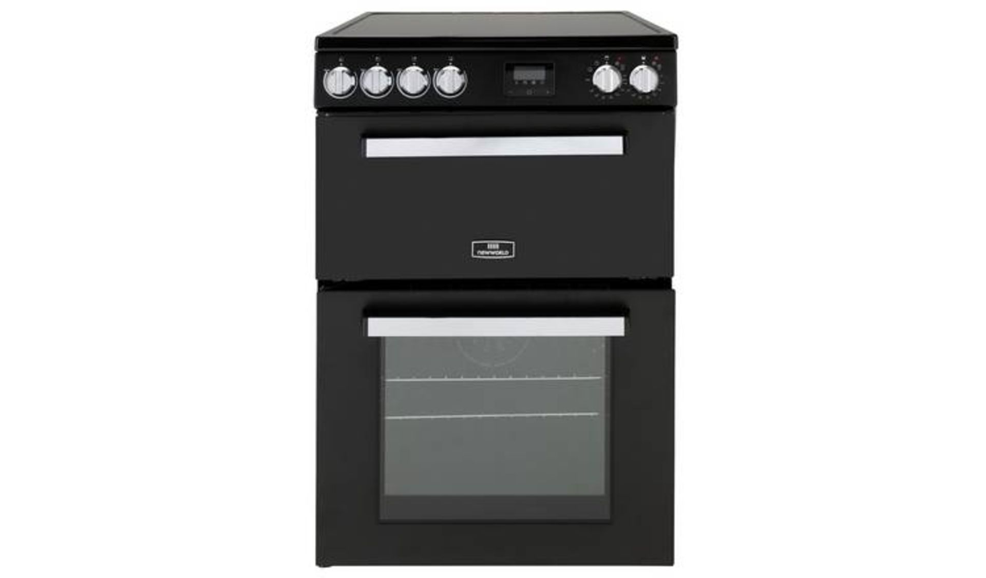 + VAT Grade B New World NWNV60CB 60CM Electric Cooker - Main Oven Capacity 73 Litres - 2nd Cavity