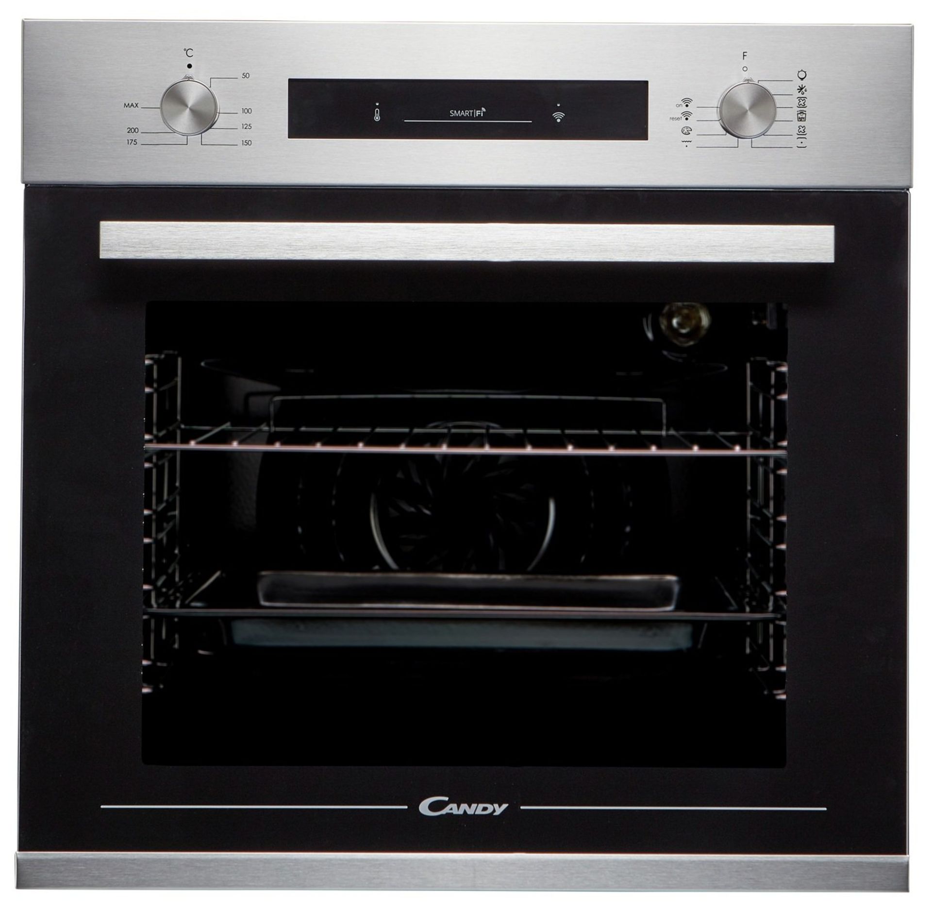 + VAT Grade B Candy FCP602X/E Built In Single WIFI Oven - 65 Litre Capacity - A+ Energy Rating -