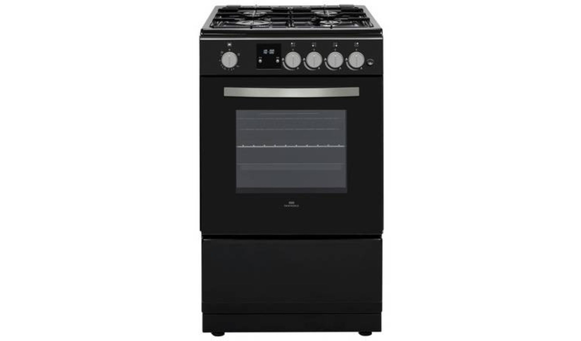 + VAT Grade B New World NWLS50SGB 50cm Single Gas Cooker - Oven Capacity 53 Litres - Easy Clean