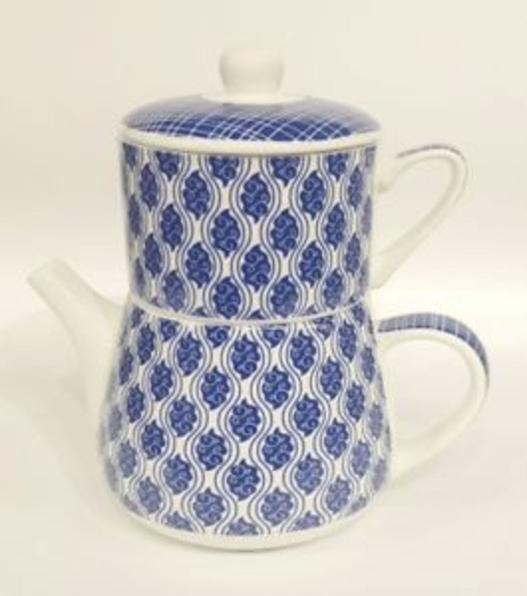 + VAT Brand New Nippon By Jameson + Tailor Blue Lines And Paisley Tea For One (Similar To Image