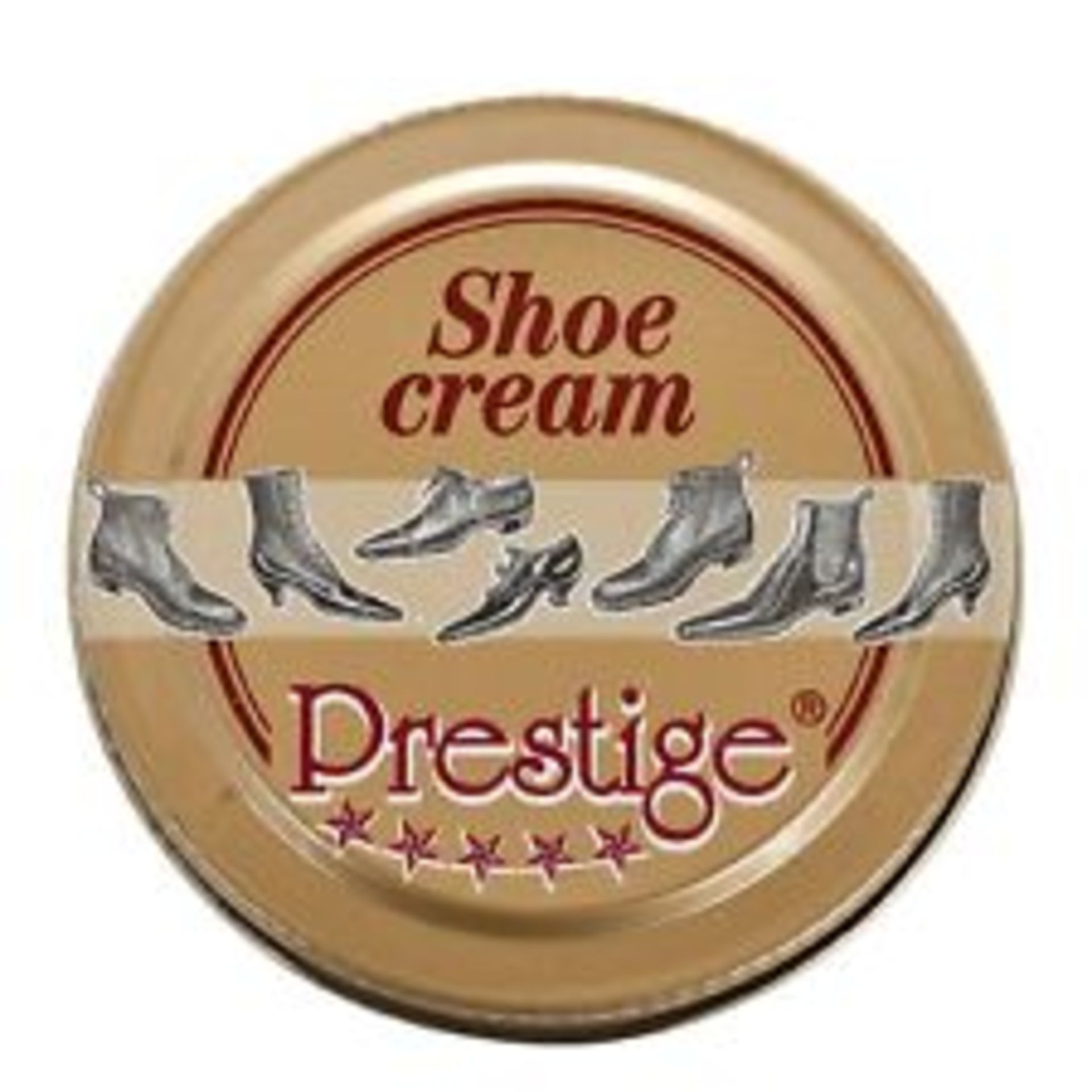 + VAT Brand New Six Jars Of 50ml Prestige Shoe Cream Neutral ISP £24
