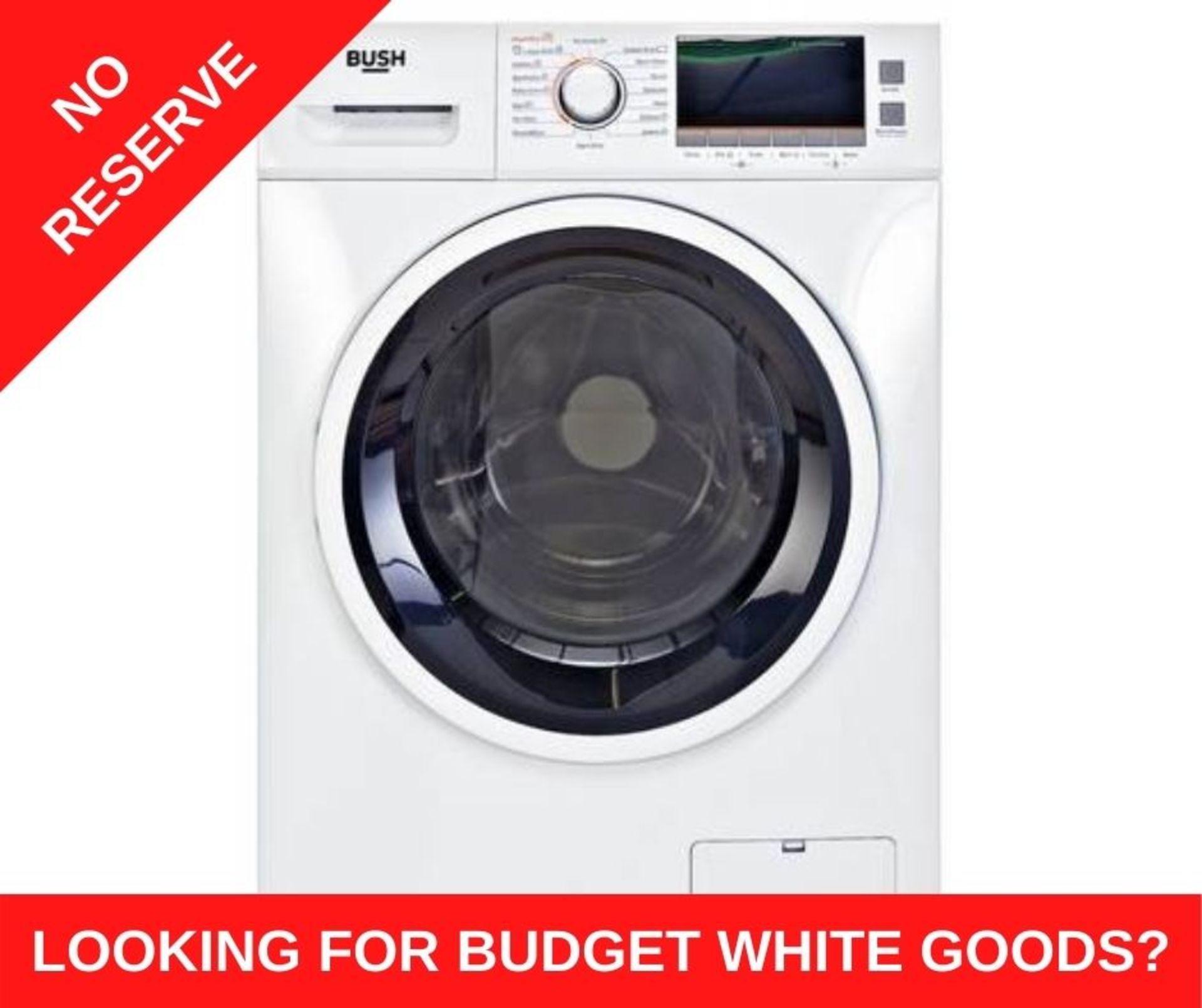 + VAT Grade A/B Bush WDNSX86W 8KG/6KG 1400 Spin Washer Drayer - 15 Washing Programmes - 15 Minute