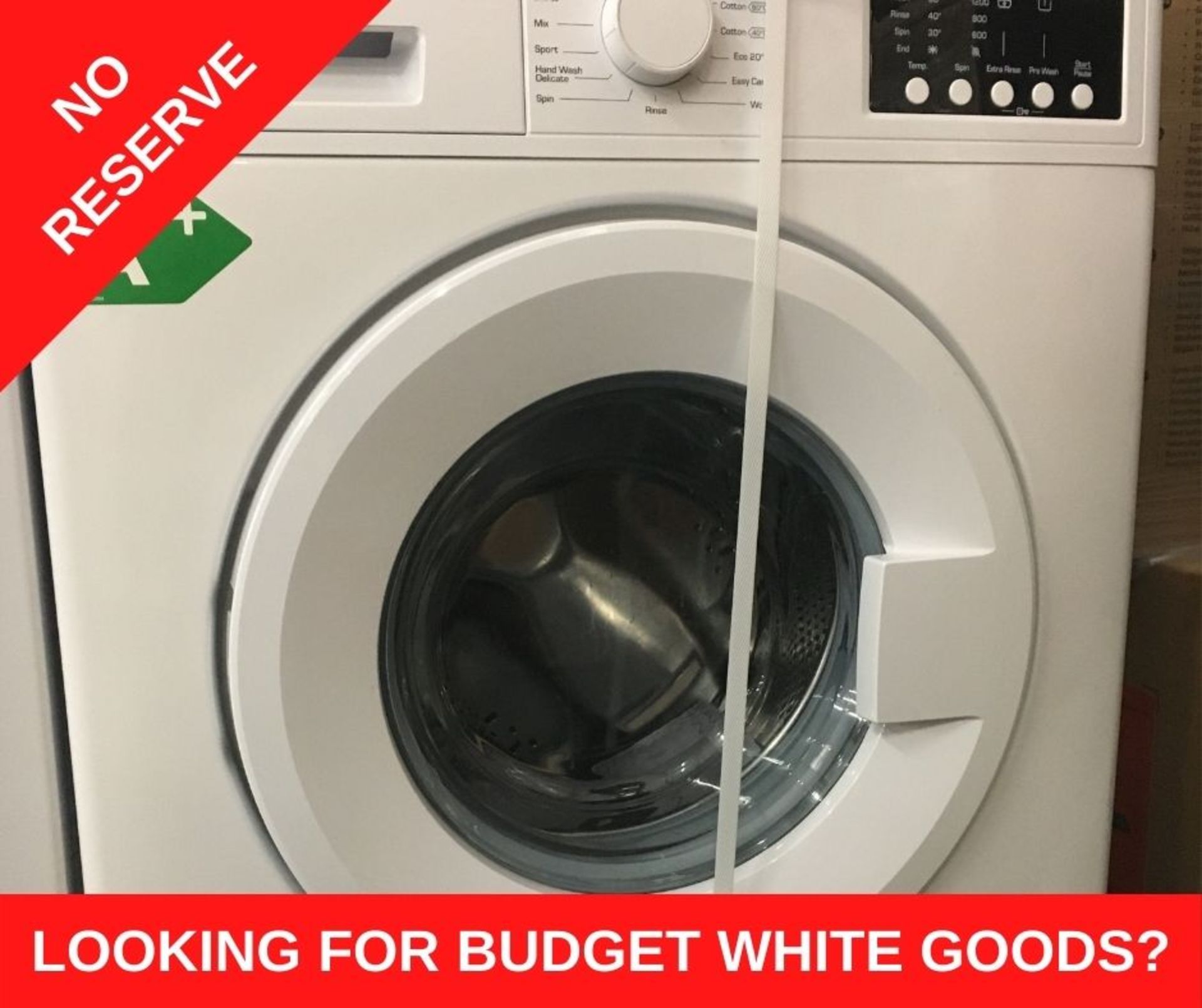 + VAT Grade A/B Bush WMNB712EW 7Kg 1200 Spin Washing Machine - A++ Energy Rated - 15 Programmes -