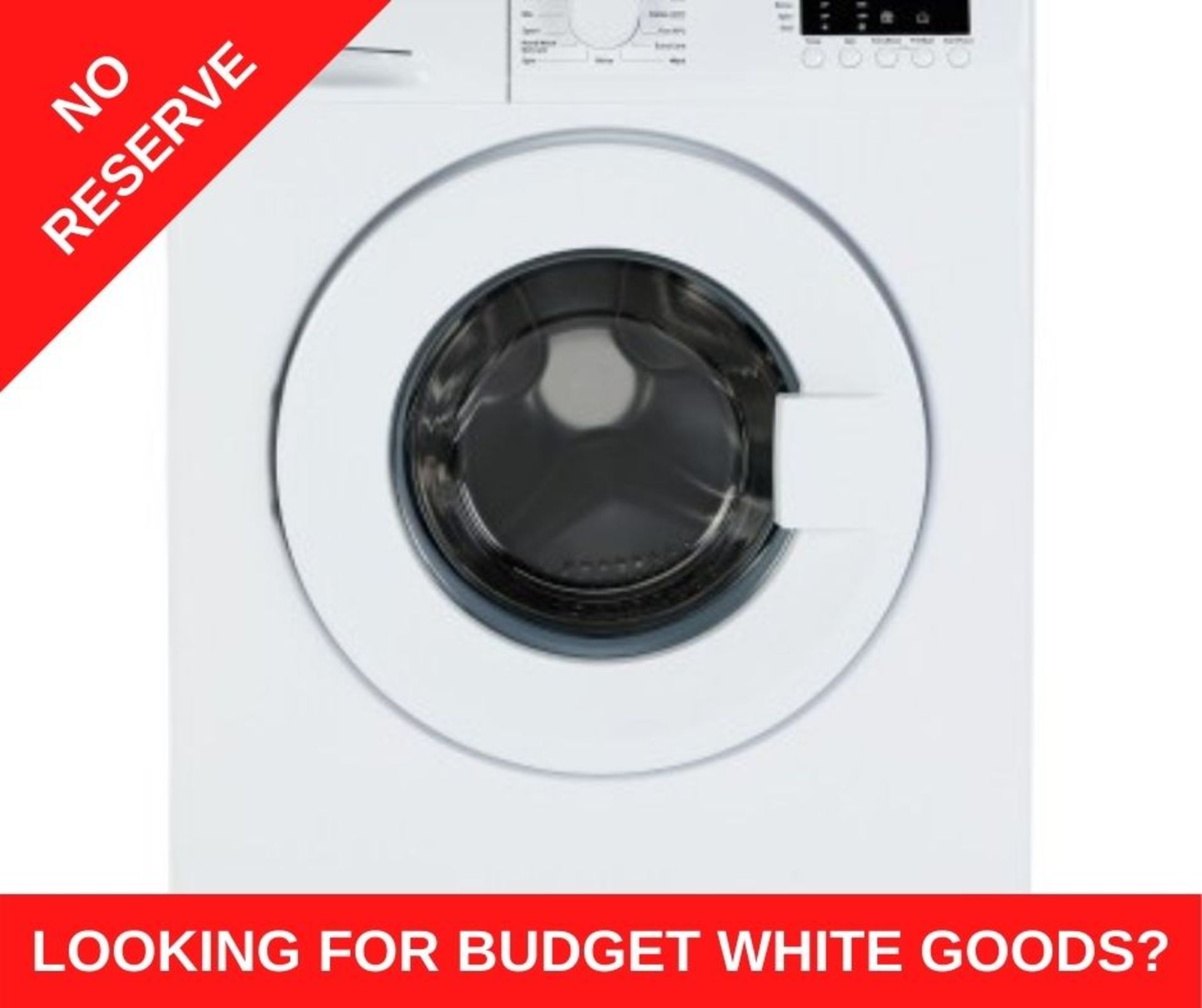 + VAT Grade A/B Bush WMDF612W 6Kg 1200 Spin Washing Machine - A++ Energy Rating - 15 Programmes -