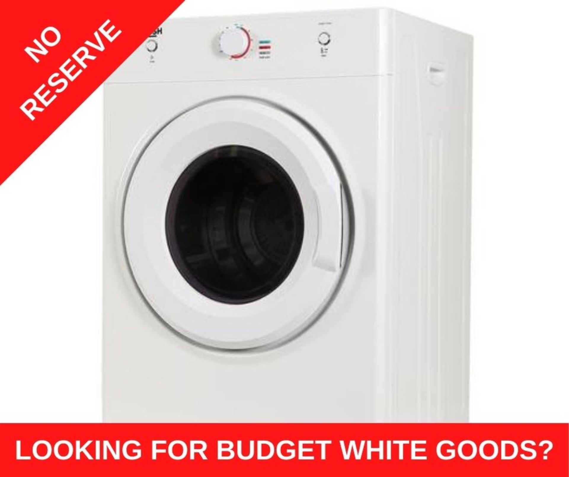 + VAT Grade A/B Bush DHB7VTDW 7Kg Vented Tumble Dryer - Capacity For Up To 35 T Shirts Making It