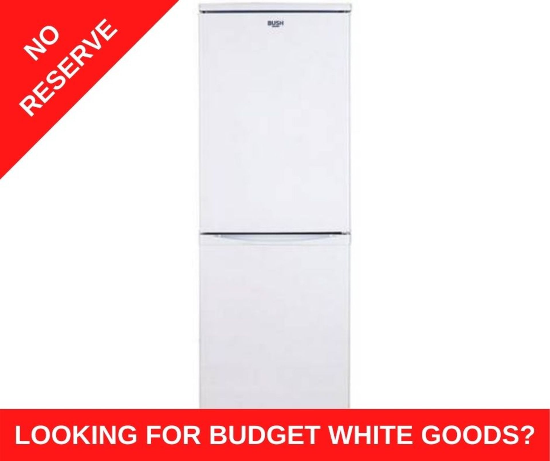 + VAT Grade A/B Bush M50152SW Frost Free Fridge Freezer - 117 Litre Fridge Capacity - 63 Litre