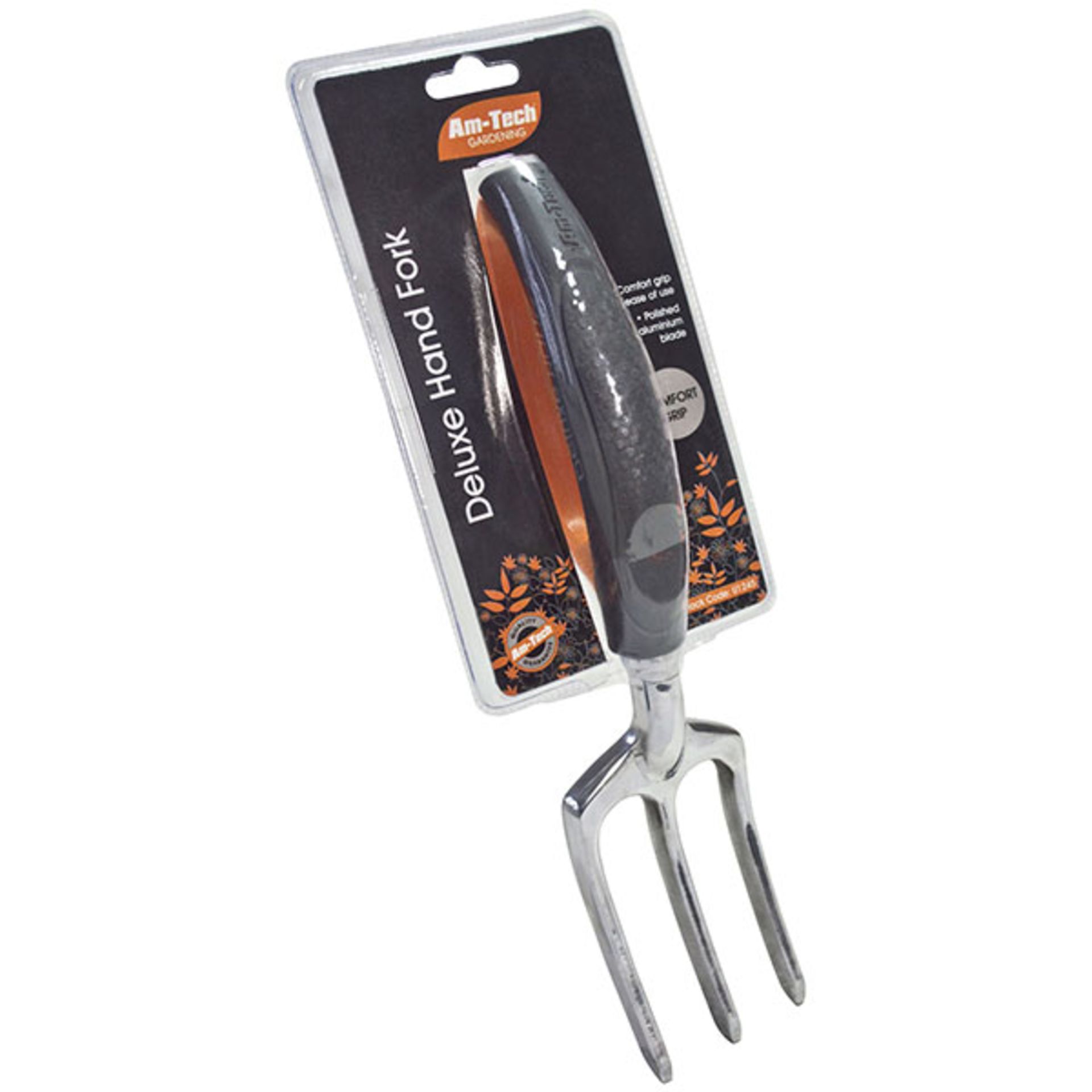 + VAT Brand New Deluxe Gardening Fork - Comfort Grip - Polished Aluminium Blades
