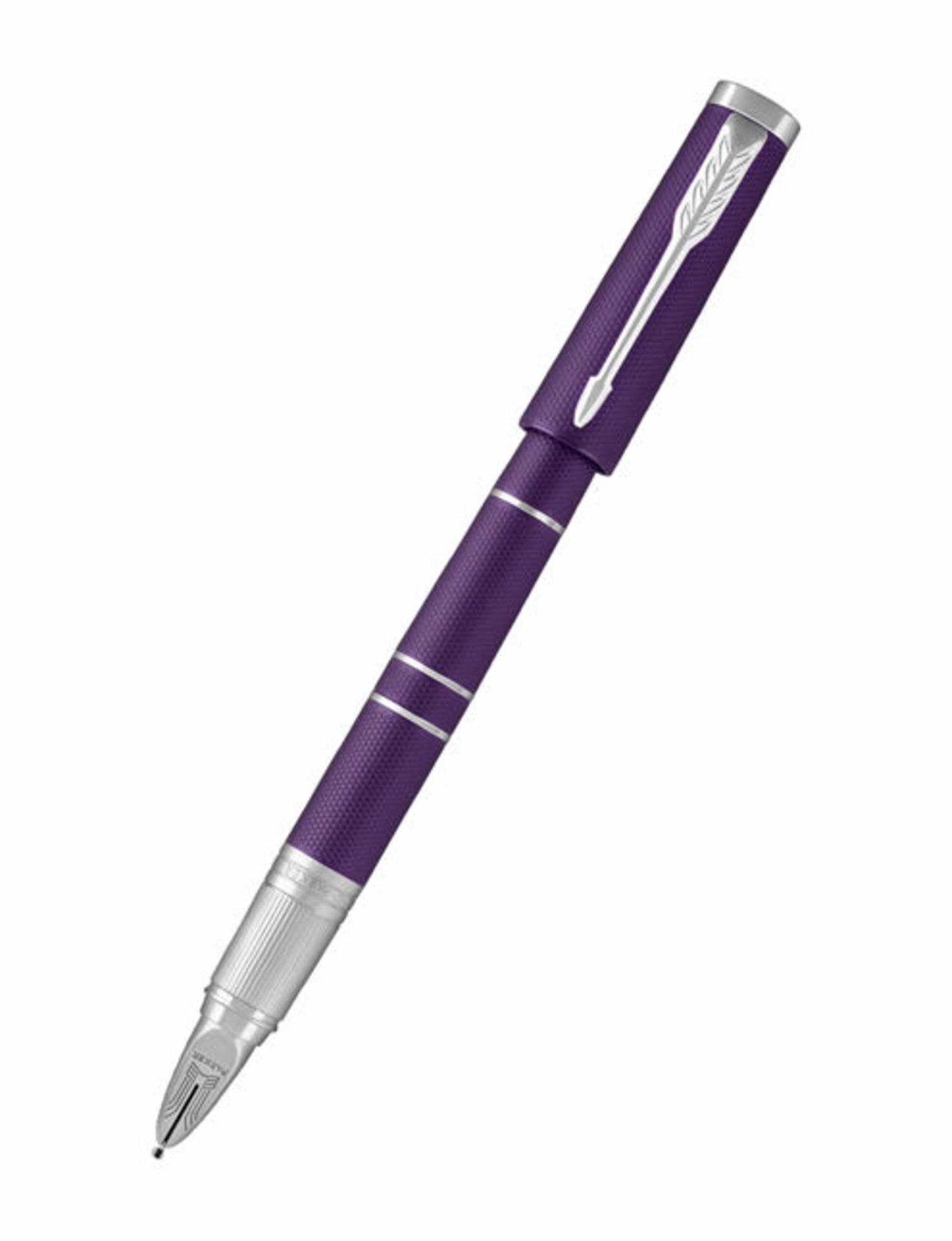 + VAT Brand New Parker Ingenuity Slim Pen - Decorated With Elegant Etched Patterns & Polished