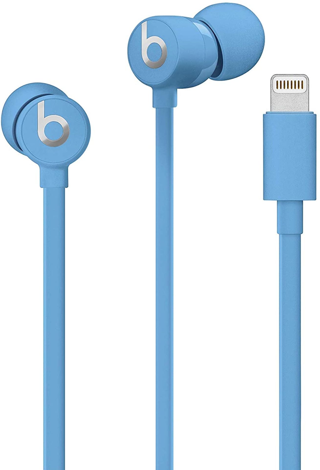 + VAT Brand New UrBeats 3 Earphones With Lightning Connector - Blue - Ergonomic Design - High