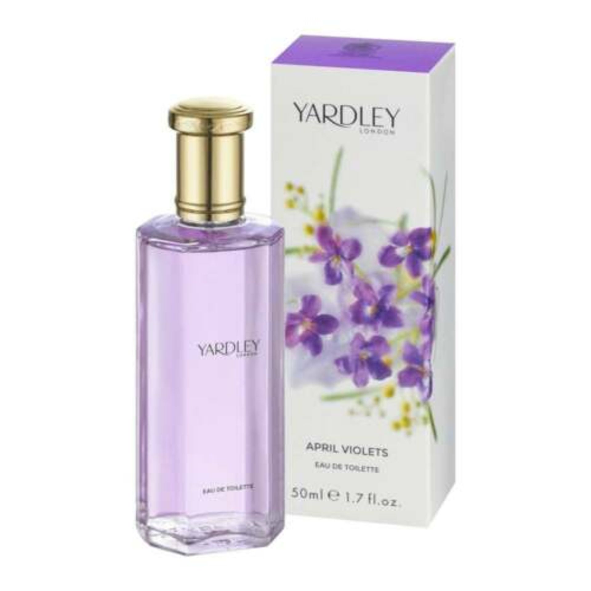 + VAT Brand New Yardley April Violets 50ml EDT Spray