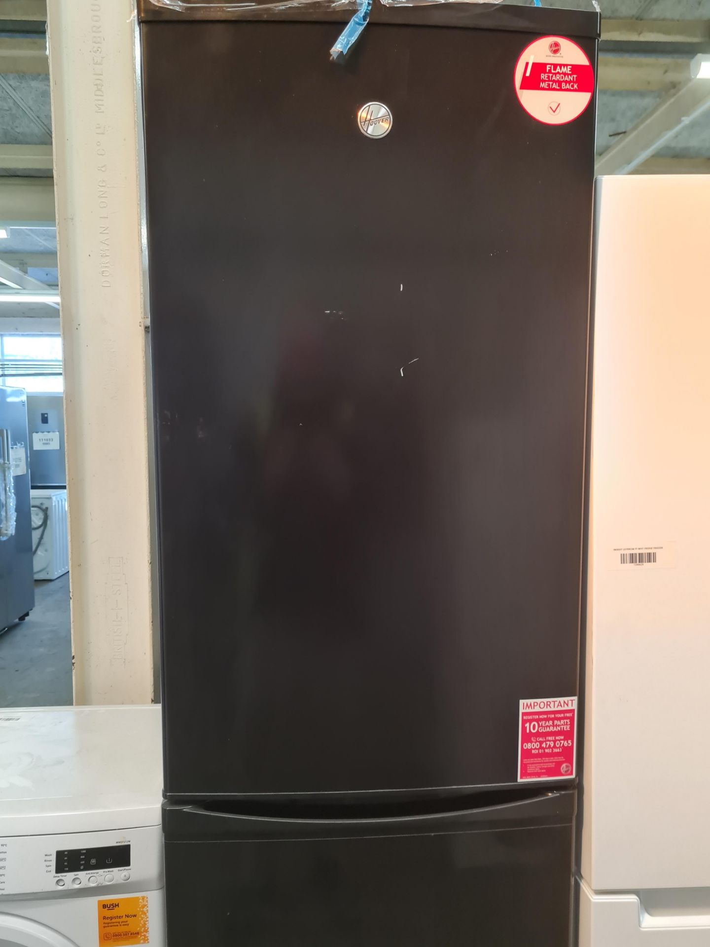 + VAT Grade A/B Hoover HFF195BK Frost Free Fridge Freezer - A+ Energy Rating - Fridge Capacity 181