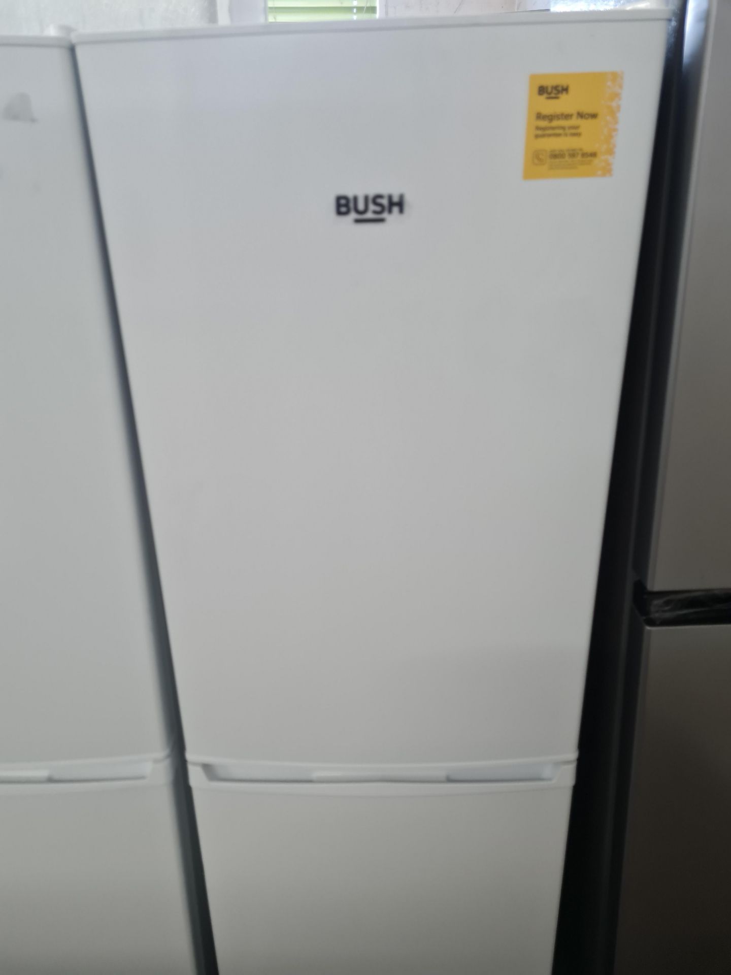 + VAT Grade A/B Bush M50142FFW Fridge Freezer - A+ Energy Rating - 116 Litre Capactiy Fridge - 52