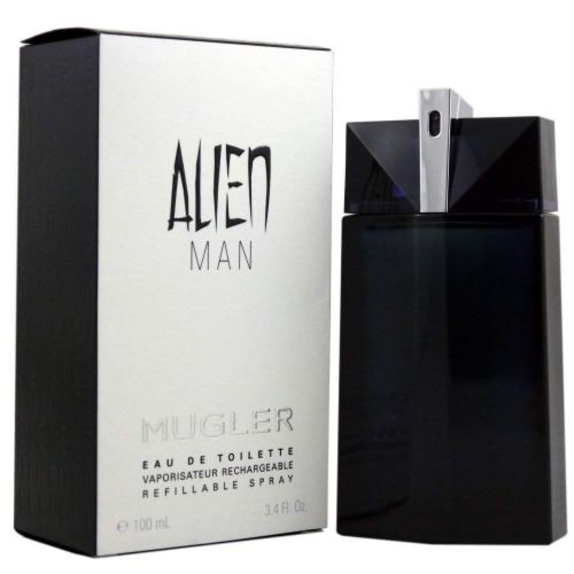 + VAT Brand New Thierry Mugler Alien Men 100ml EDT Refillable Spr.