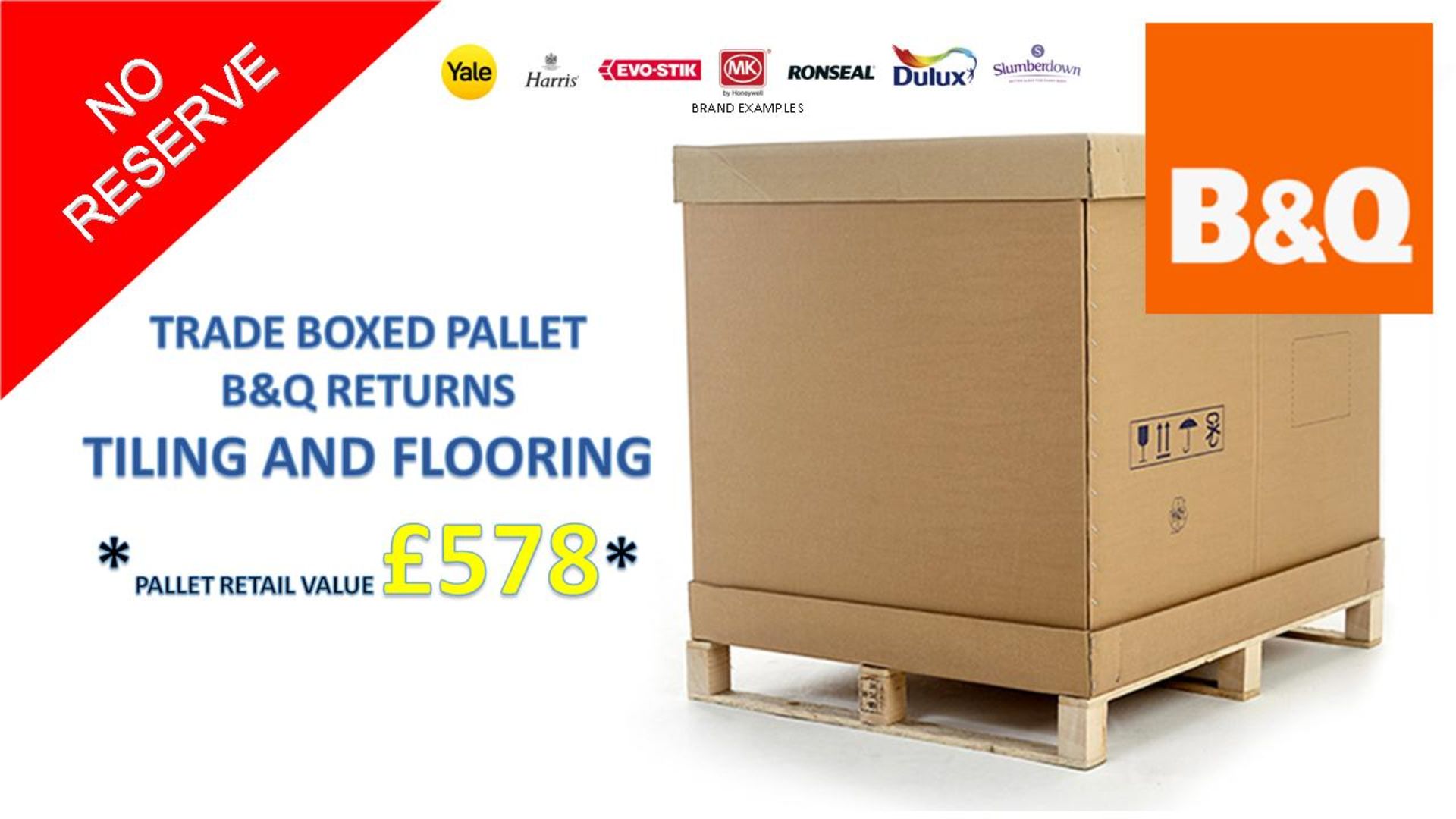 + VAT Grade U Trade Pallet Quantites Of B & Q Returns - Tiling & Flooring - Retail Value £578.6 ***