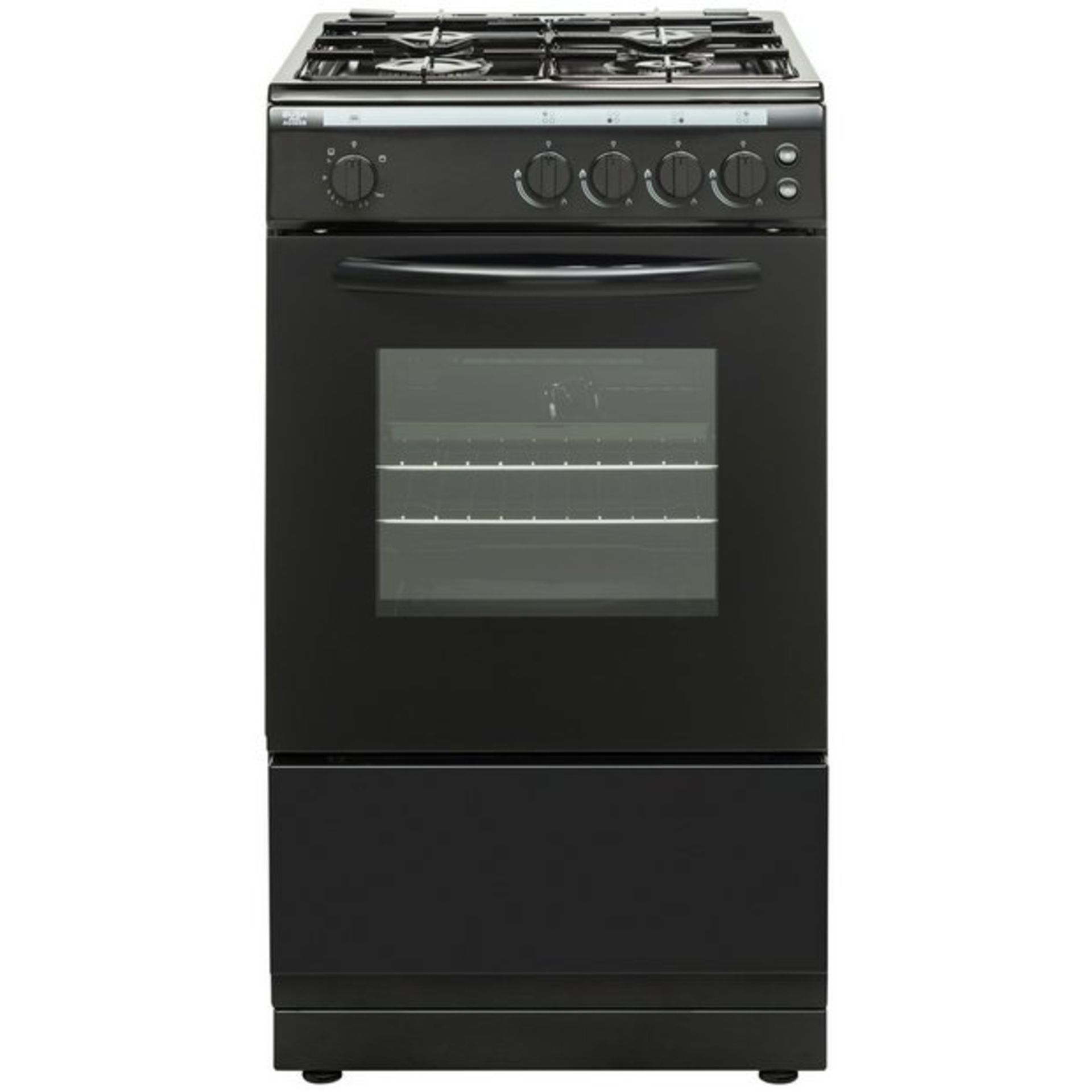 + VAT Grade A/B Bush AG56SB 50cm Single Oven Gas Cooker - Oven Capacity 48 Litres - Easy Clean