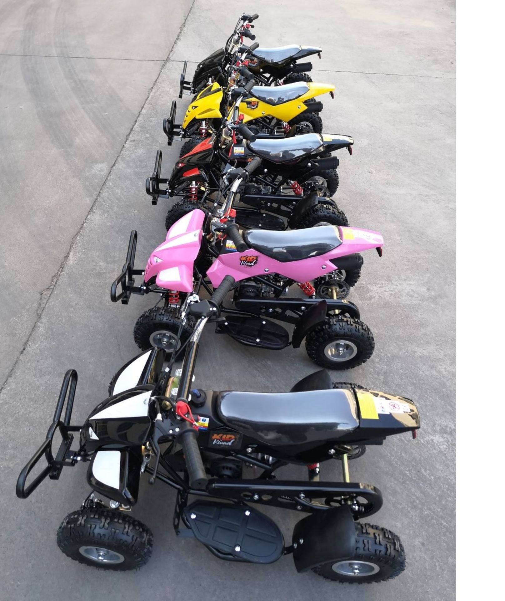 + VAT Brand New 49cc Hawk Mini Quad Bike - Colours May Vary - Full Front And Rear Suspension - Disk