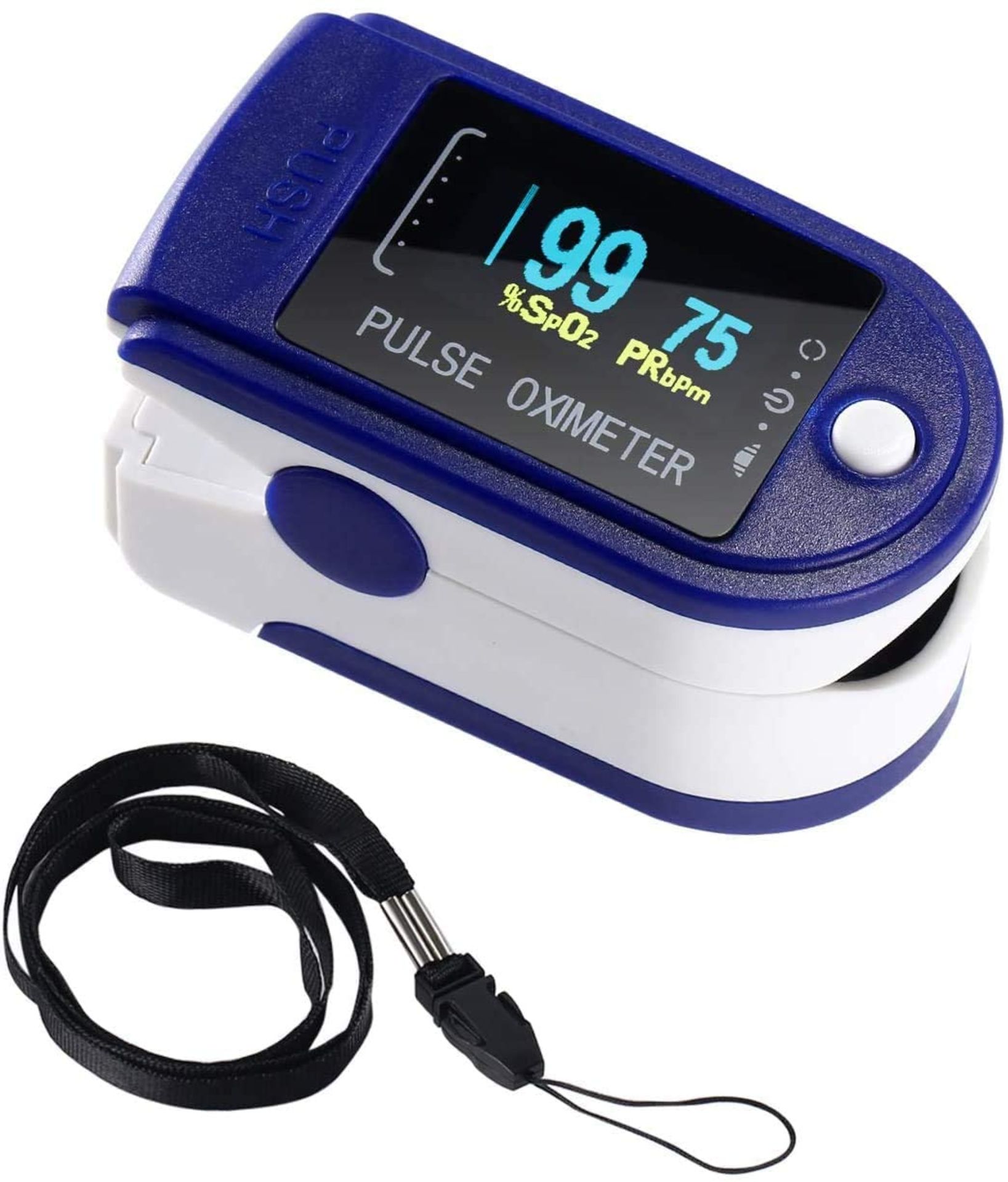 + VAT Brand New Fingertip Pulse Oximeter - Measures Oxygen Saturation And Pulse Rate - Easy To