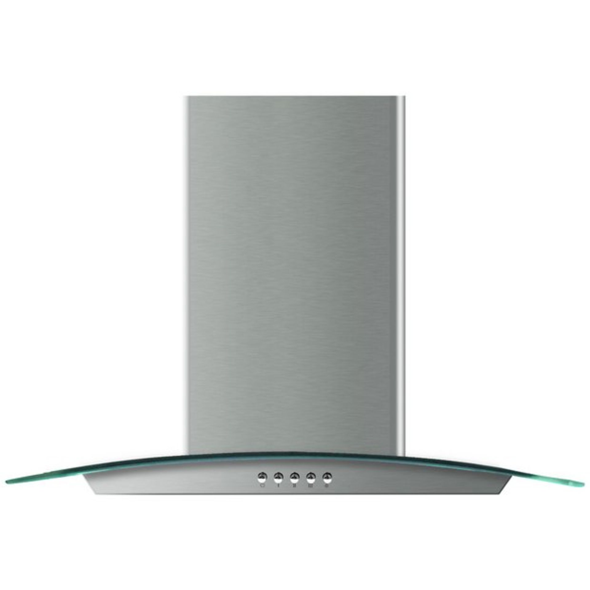 + VAT Grade A/B Bush BGH60SS 60cm Glass Cooker Hood - Three Fan Speeds - Two LED Lights - Washable