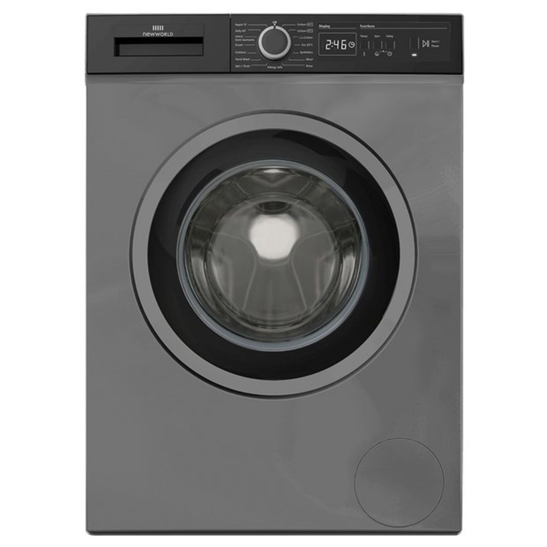 + VAT Grade A/B New World NWDHT914DG 9Kg 1400 Spin Washing Machine - 15 Minute Quick Wash - A+++