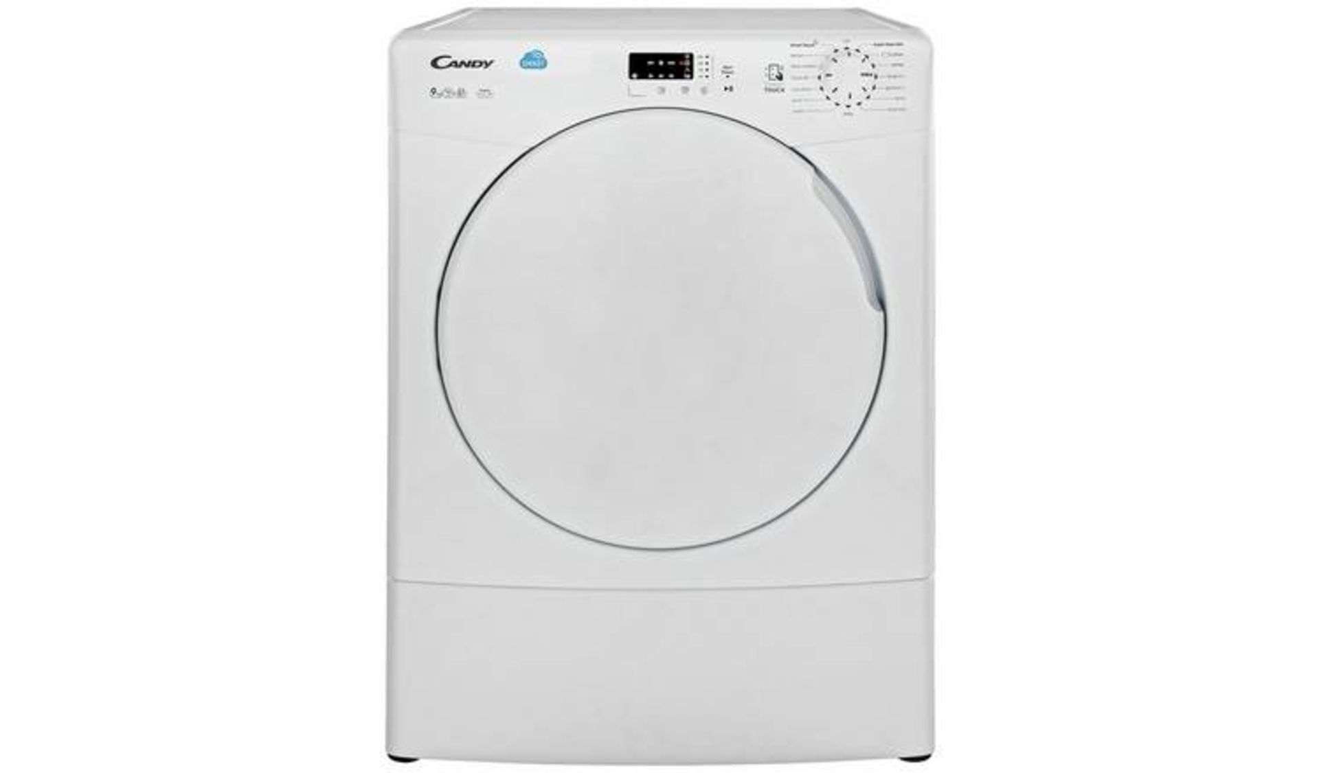 + VAT Grade A/B Candy CSV9LF 9Kg Vented Tumble Dryer - 15 Programmes - Sensor Dry Technology -