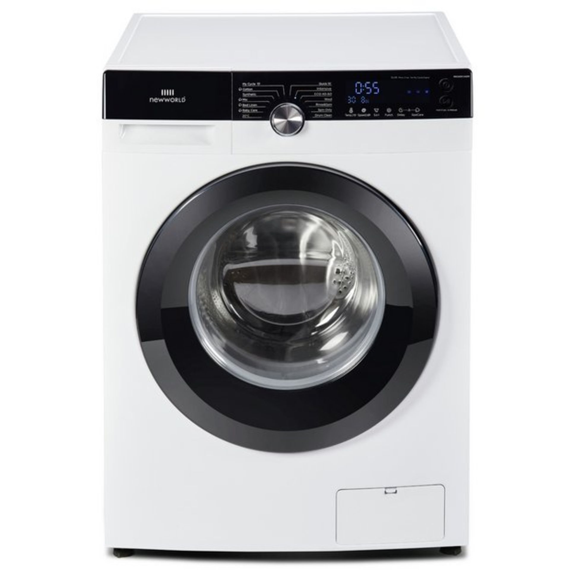 + VAT Grade A/B New World Auto Dose NWDHX914ADW 9Kg Washing Machine - 14 Programmes - 15 Minute