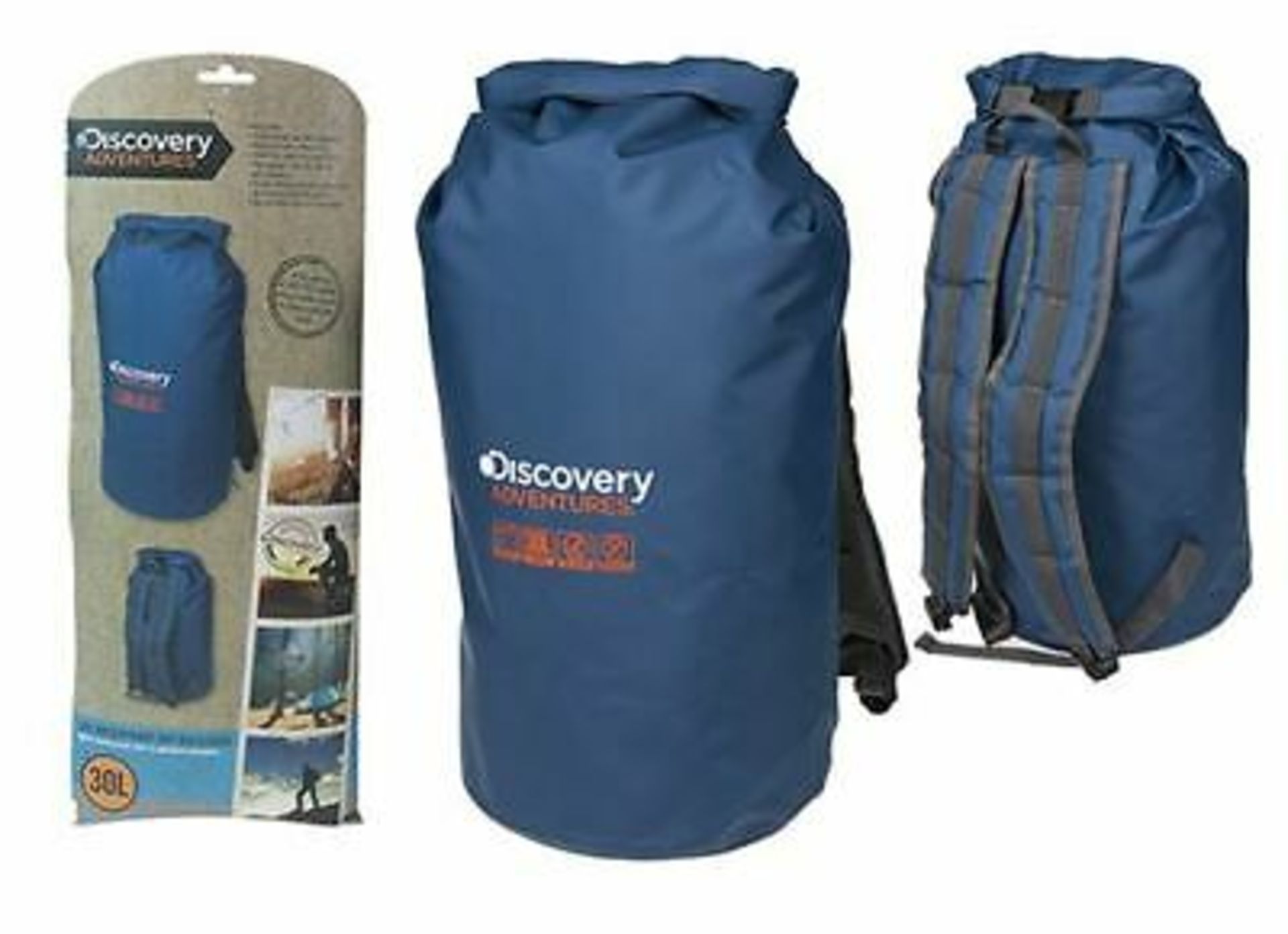 + VAT Brand New Discovery Adventures 100% Waterproof Dry Rucksack Travel Bag