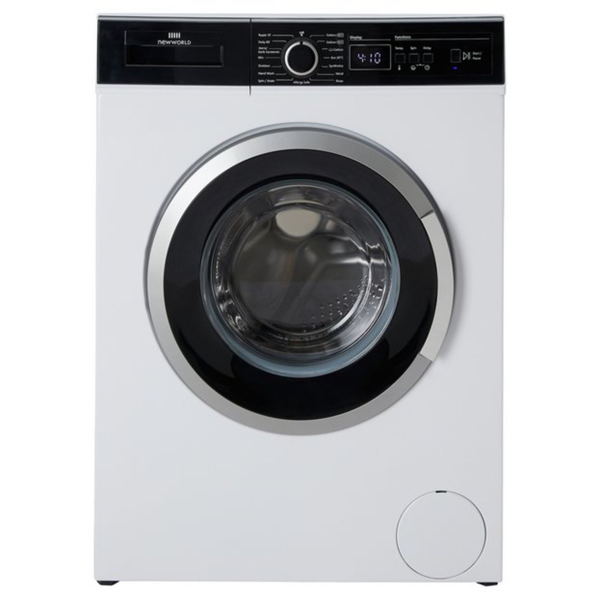 + VAT Grade A/B New World NWDHT14W 7Kg 1400 Spin Washing Machine - 15 Minute Quick Wash - 15
