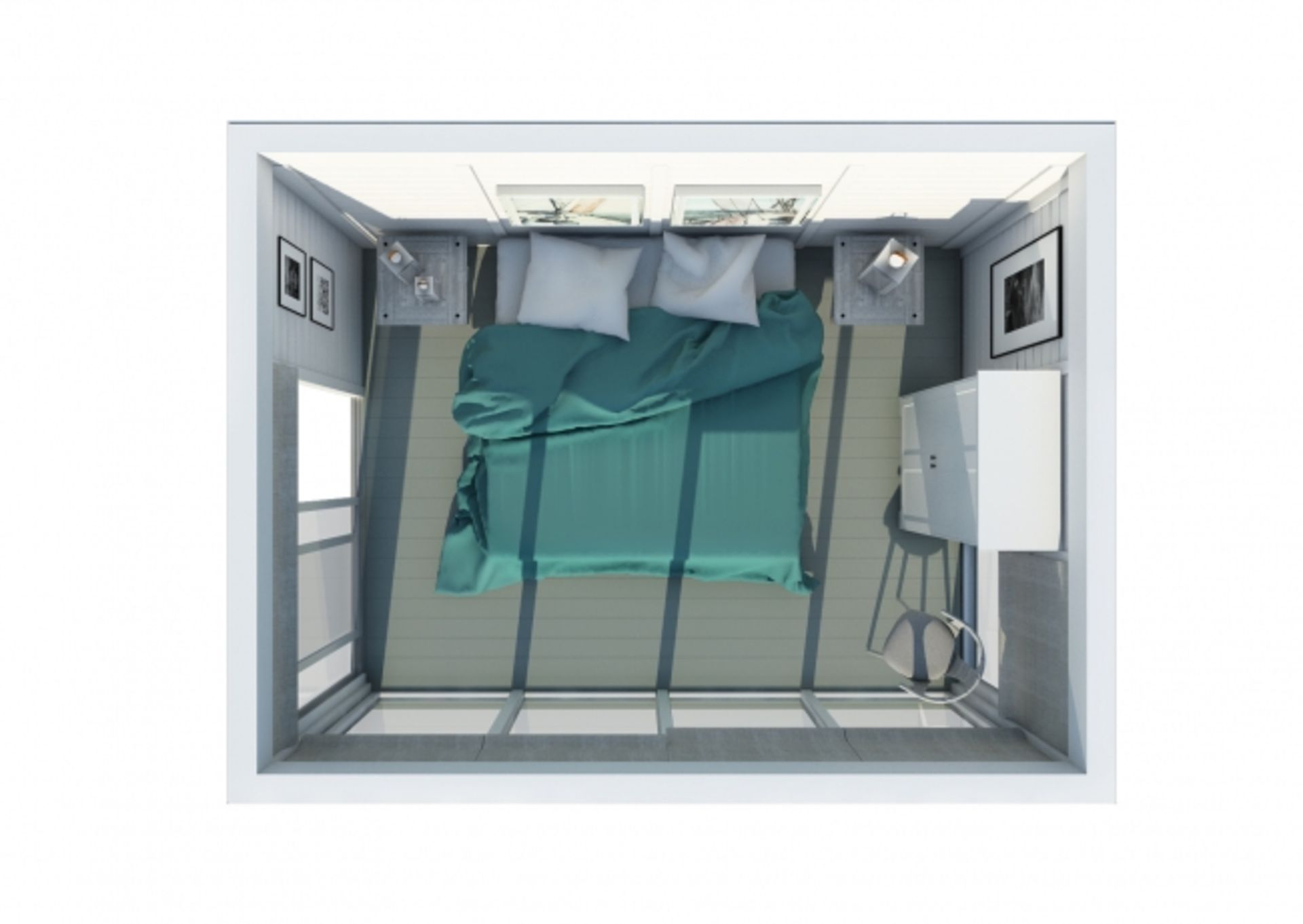 + VAT Brand New Insulated Cube Hotel Room Cabin - 3 x 4m - Insulated Walls + Glass Sliding Doors - - Image 2 of 2