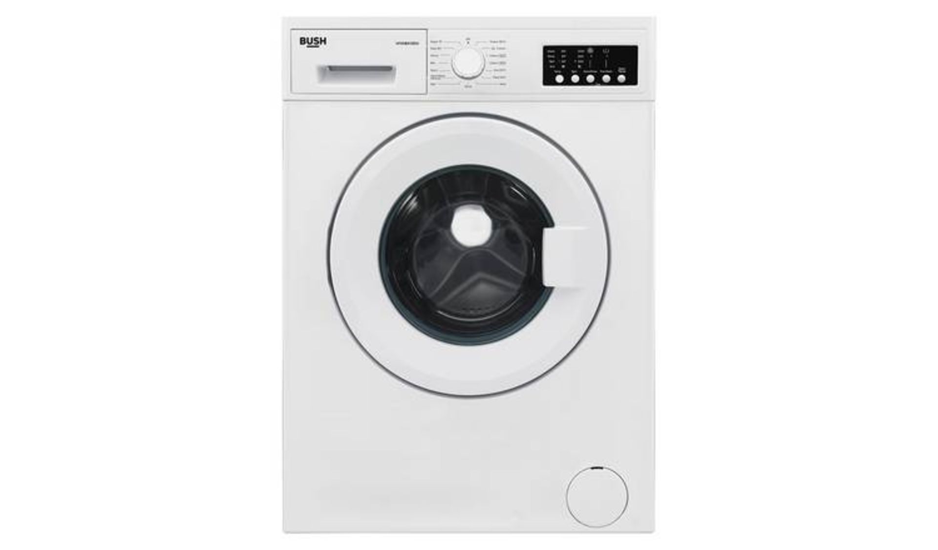 + VAT Grade A/B Bush WMNB912EW 9KG 1200 Spin Washing Machine - 15 Programmes - 15 Minute Quick -