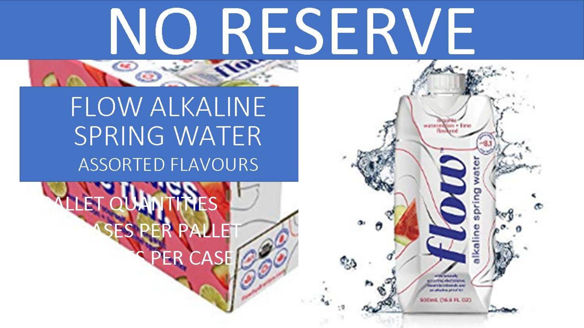 + VAT Pallet Of 112 Cases Of Flow Akaline Spring Water - Assorted Flavours - Ph8.1 - Eco Friendly