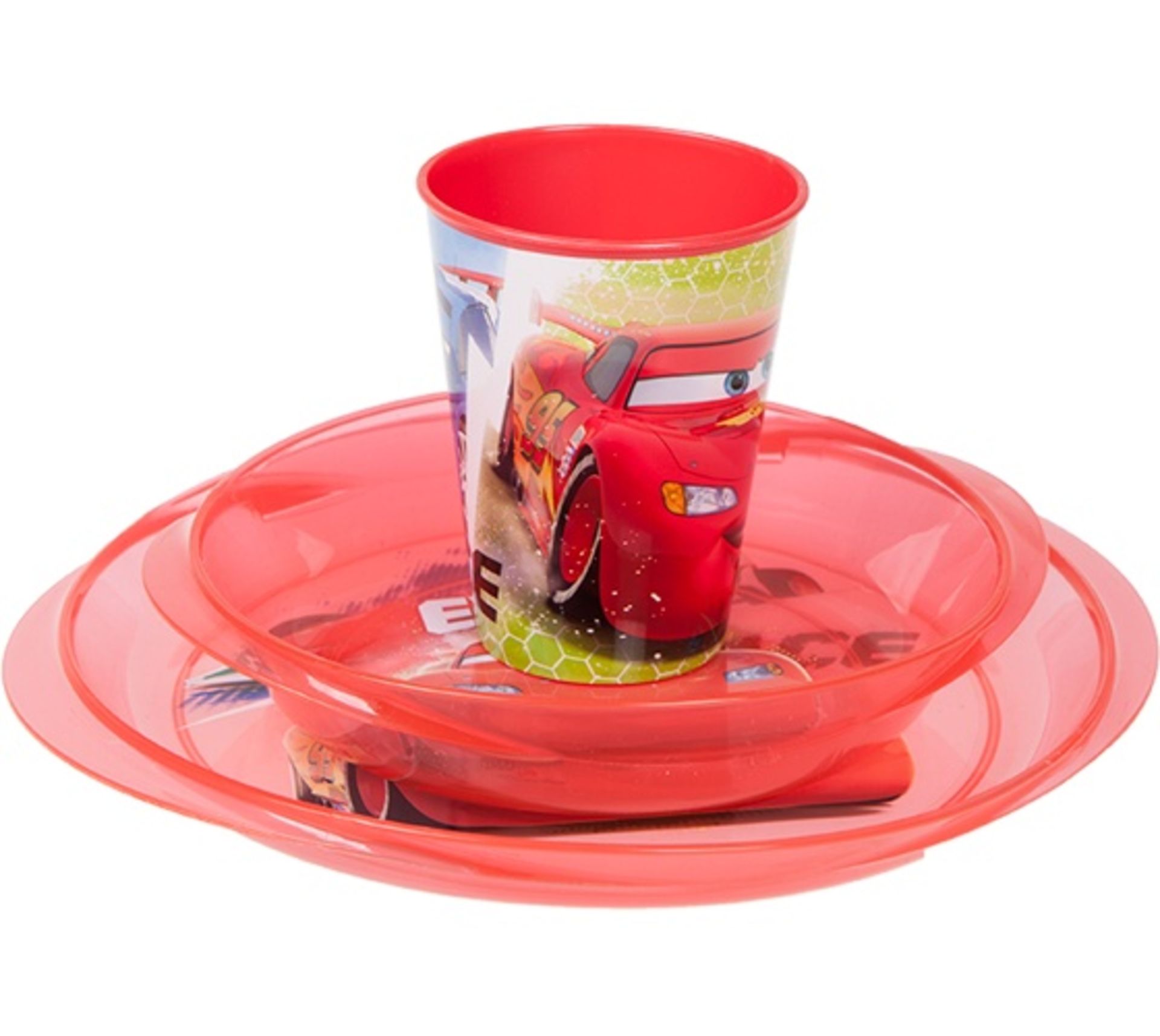 + VAT Brand New Disney Pixar Cars Microwavable 3 Piece Lunch Set