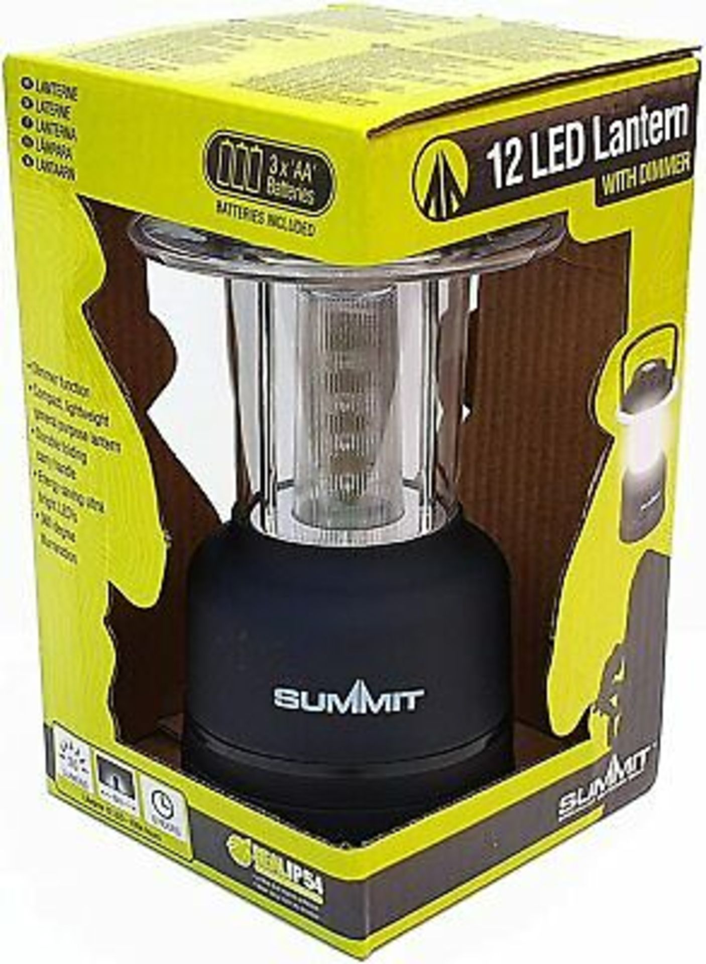 + VAT Brand New Outdoor Camping 12 LED Latern With Dimmer